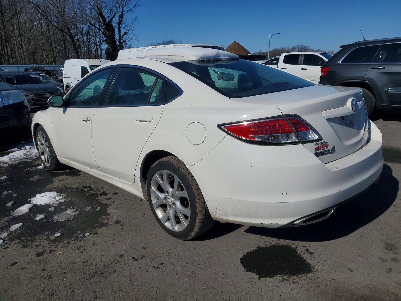 2010 Mazda 6 S White vin: 1YVHZ8CBXA5M08671