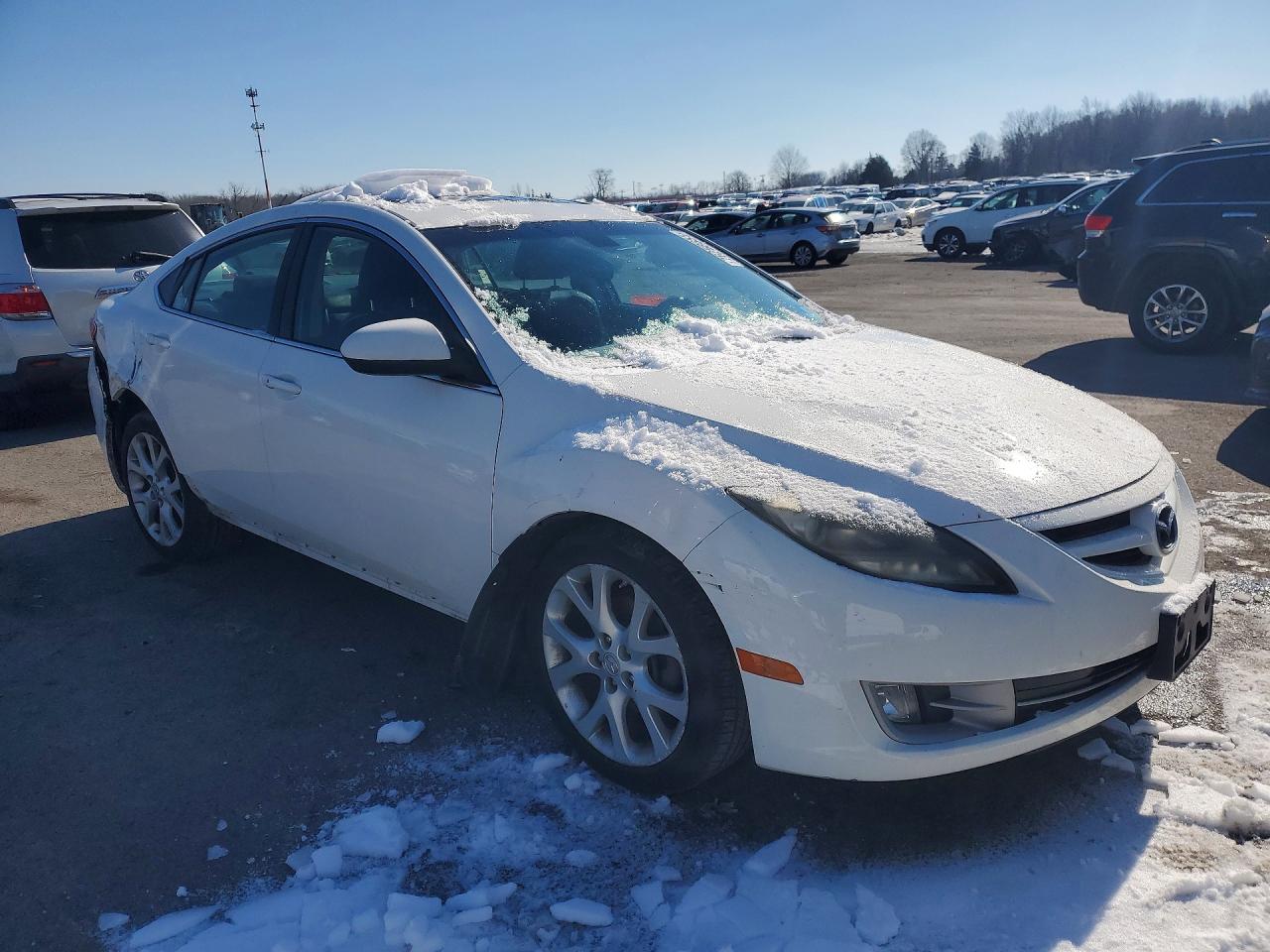2010 Mazda 6 S White vin: 1YVHZ8CBXA5M08671