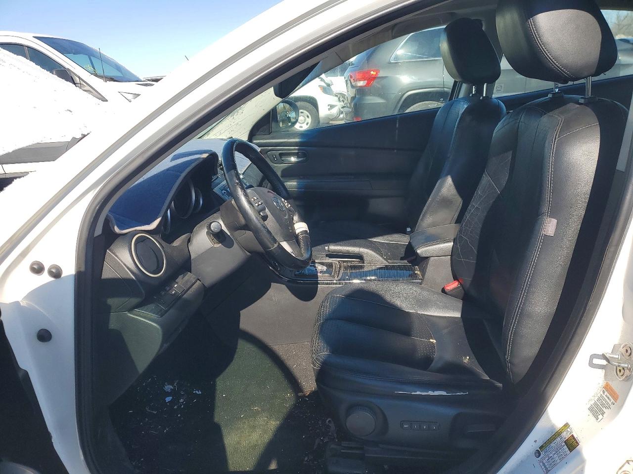 2010 Mazda 6 S White vin: 1YVHZ8CBXA5M08671