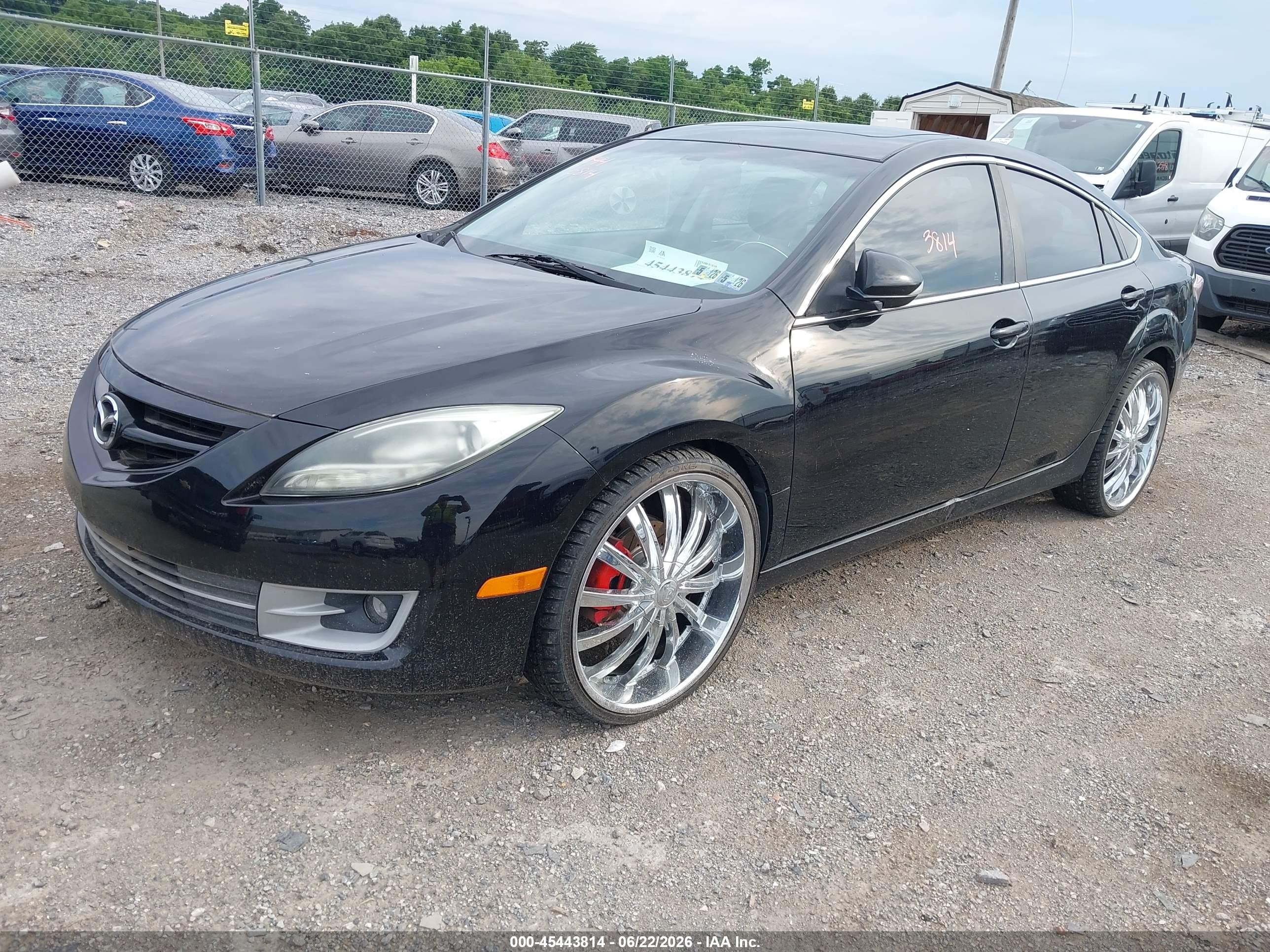 2012 Mazda Mazda6 S Grand Touring Black vin: 1YVHZ8CBXC5M25635