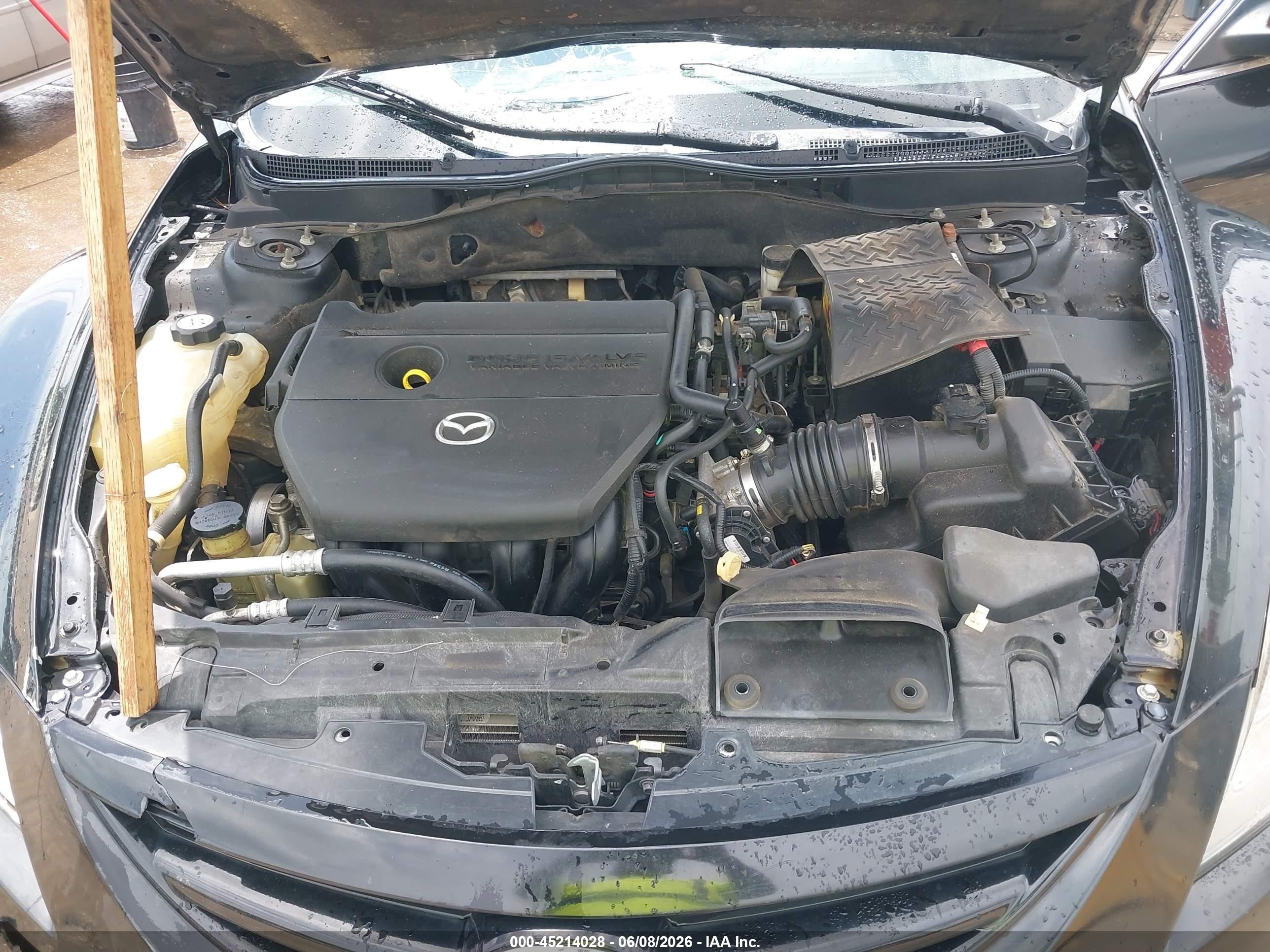 2010 Mazda Mazda6 I Touring Black vin: 1YVHZ8CH0A5M28187