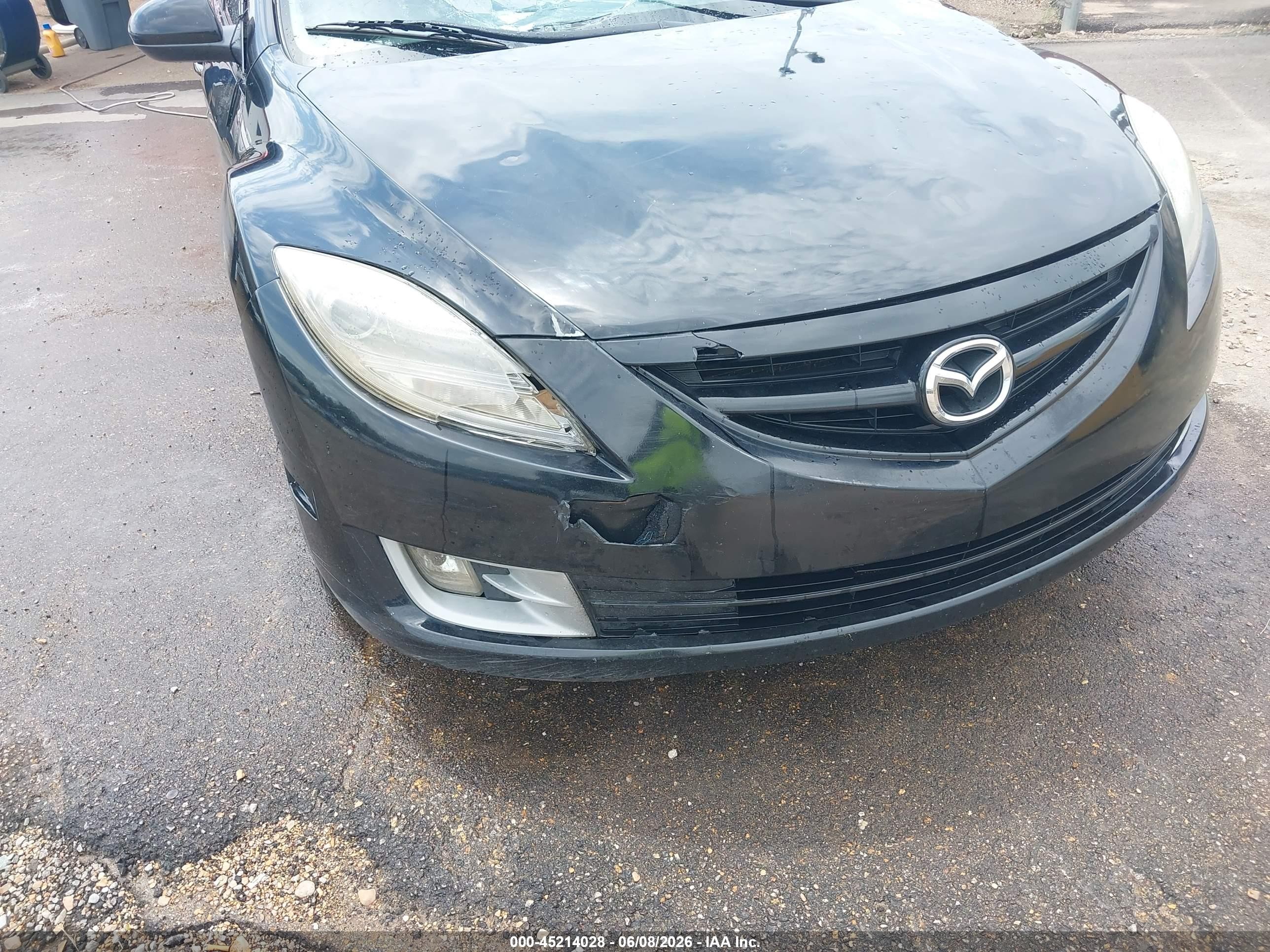 2010 Mazda Mazda6 I Touring Black vin: 1YVHZ8CH0A5M28187