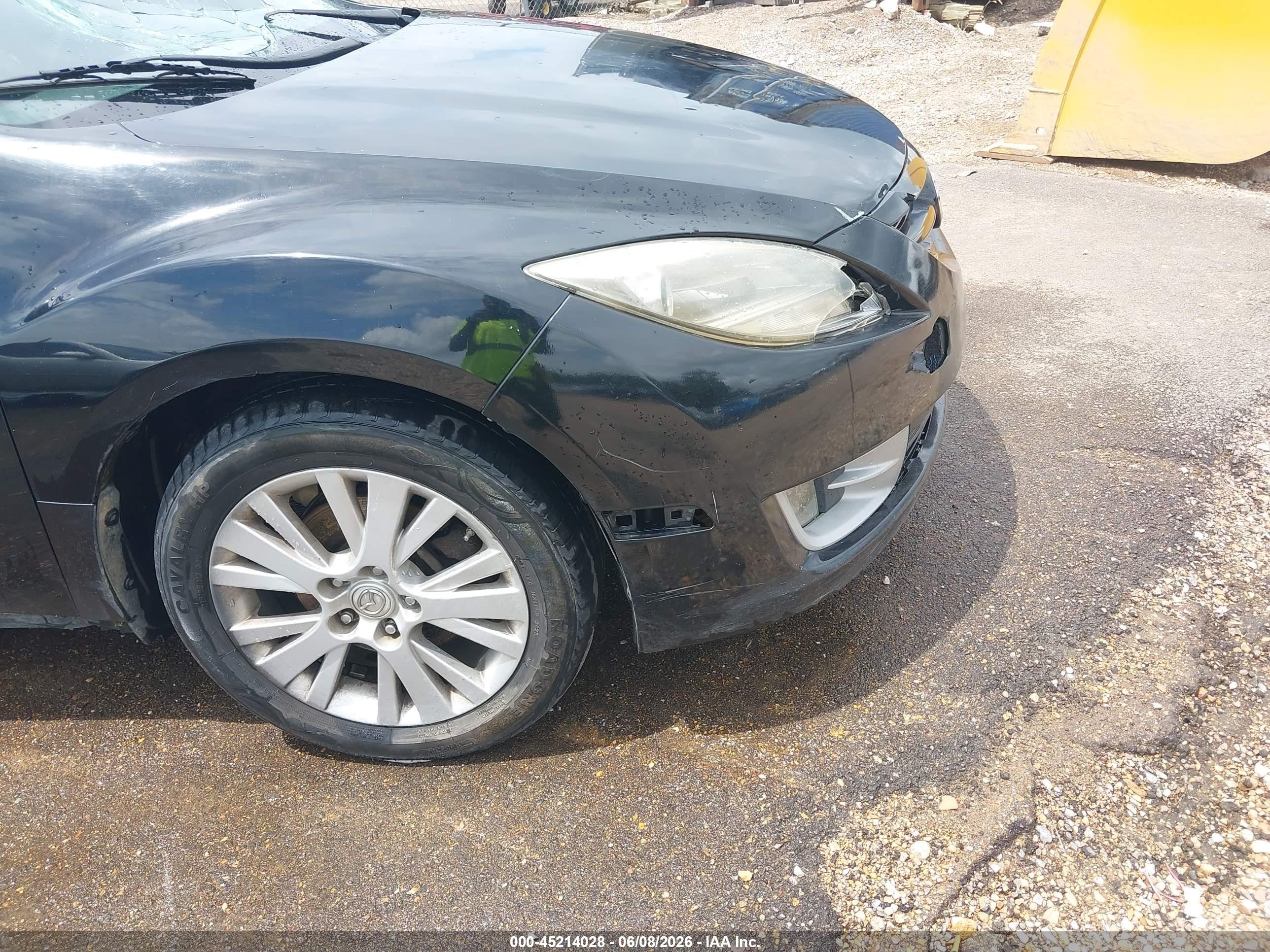 2010 Mazda Mazda6 I Touring Black vin: 1YVHZ8CH0A5M28187