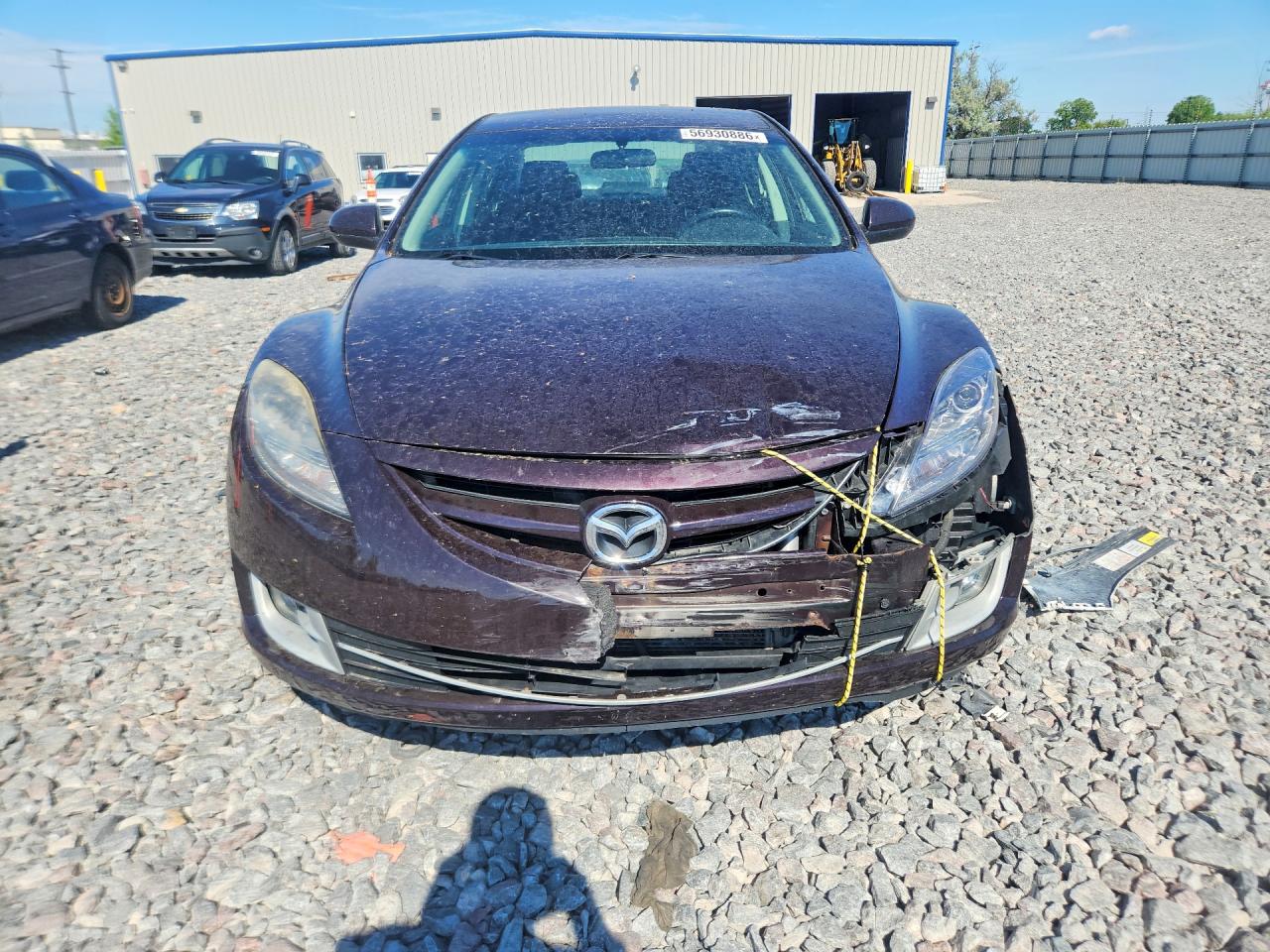 2010 Mazda 6 I Темно-бордовый vin: 1YVHZ8CH0A5M56331
