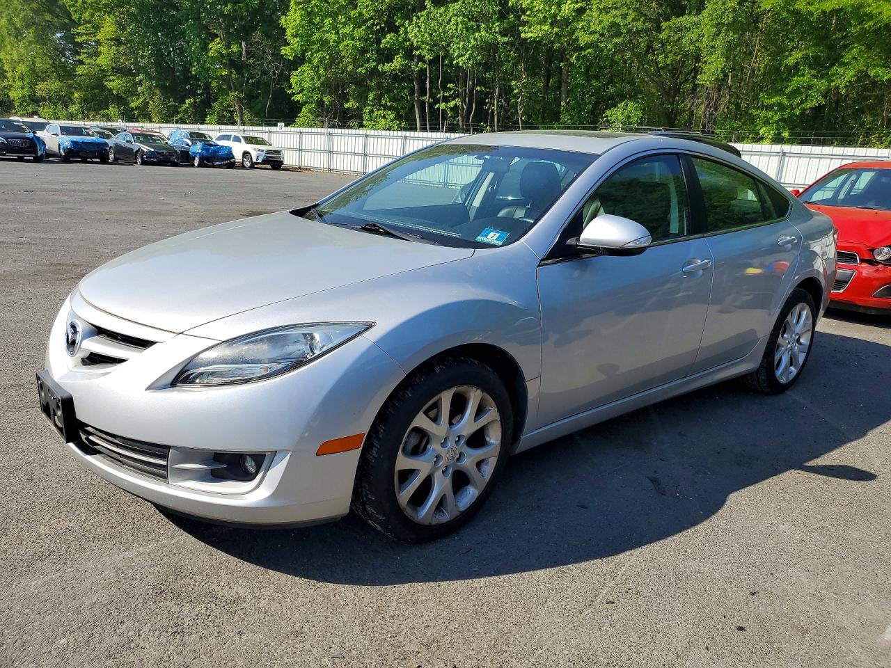 2013 Mazda 6 Grand Touring Silver vin: 1YVHZ8CH0D5M09577