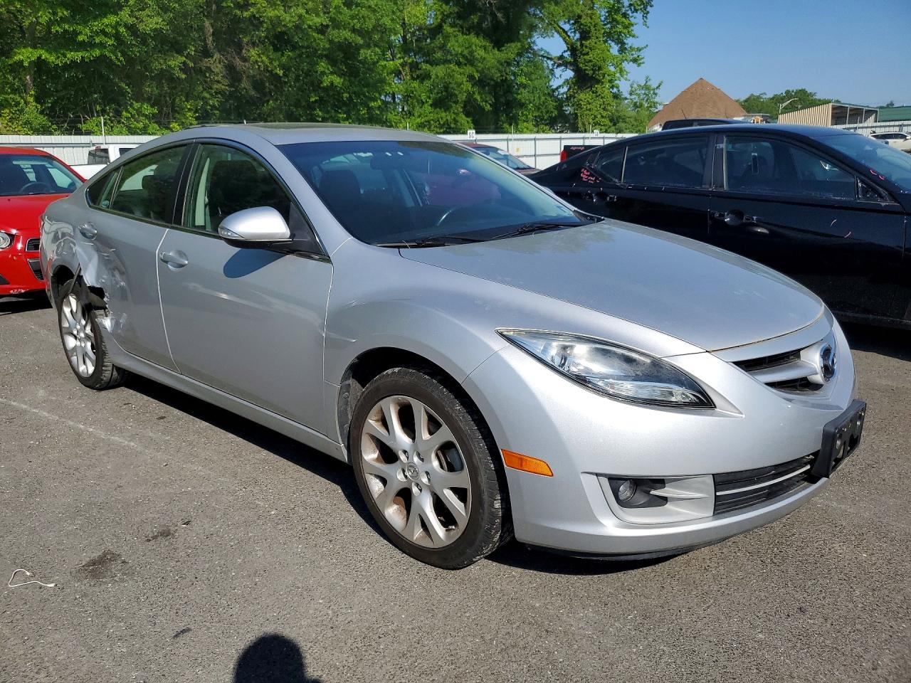 2013 Mazda 6 Grand Touring Silver vin: 1YVHZ8CH0D5M09577
