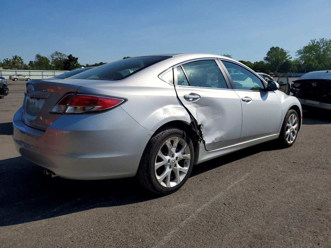 2013 Mazda 6 Grand Touring Silver vin: 1YVHZ8CH0D5M09577