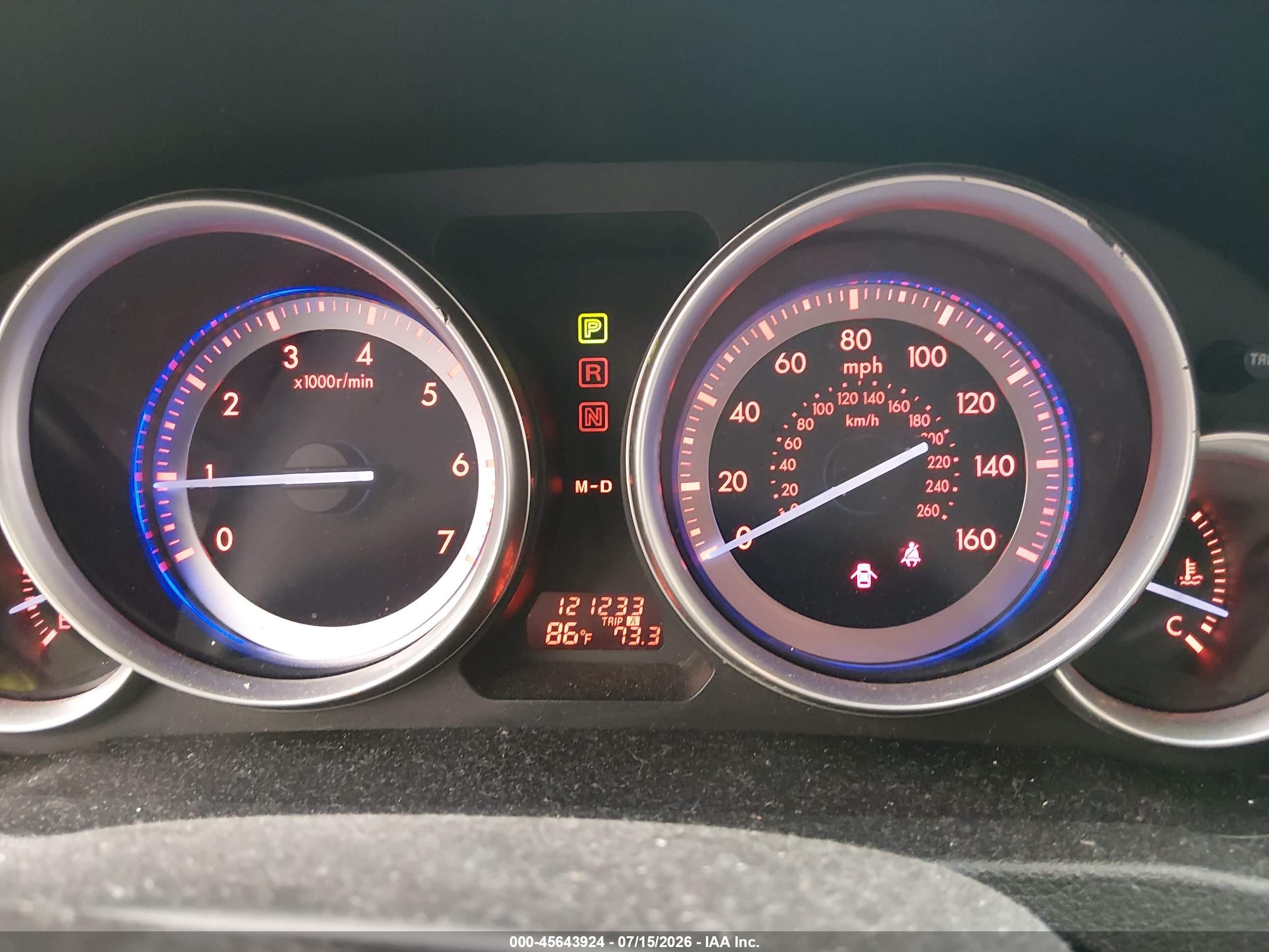 2010 Mazda Mazda6 I Touring Plus Blue vin: 1YVHZ8CH1A5M06828