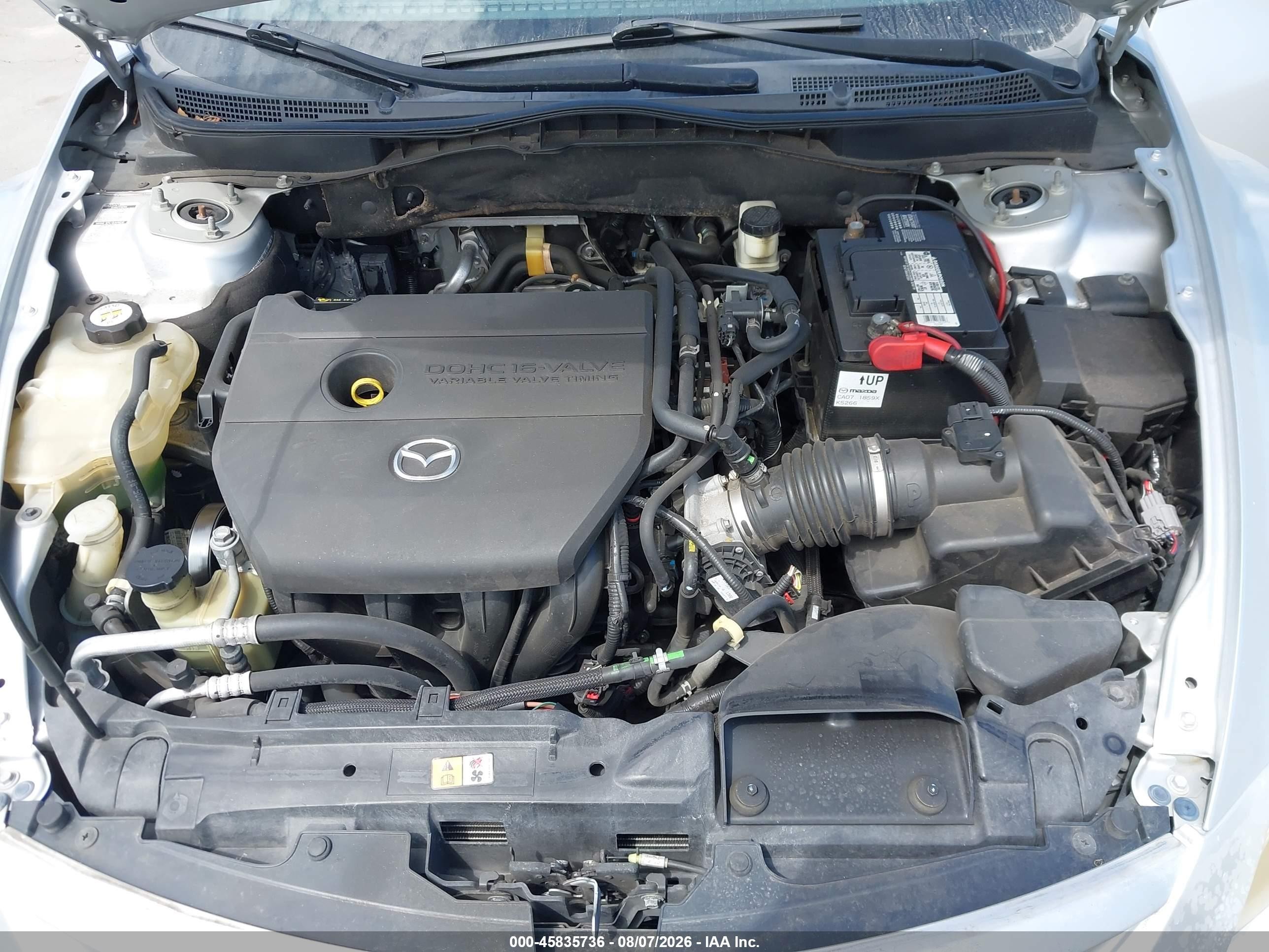 2010 Mazda Mazda6 I Touring Серебряный vin: 1YVHZ8CH1A5M23998