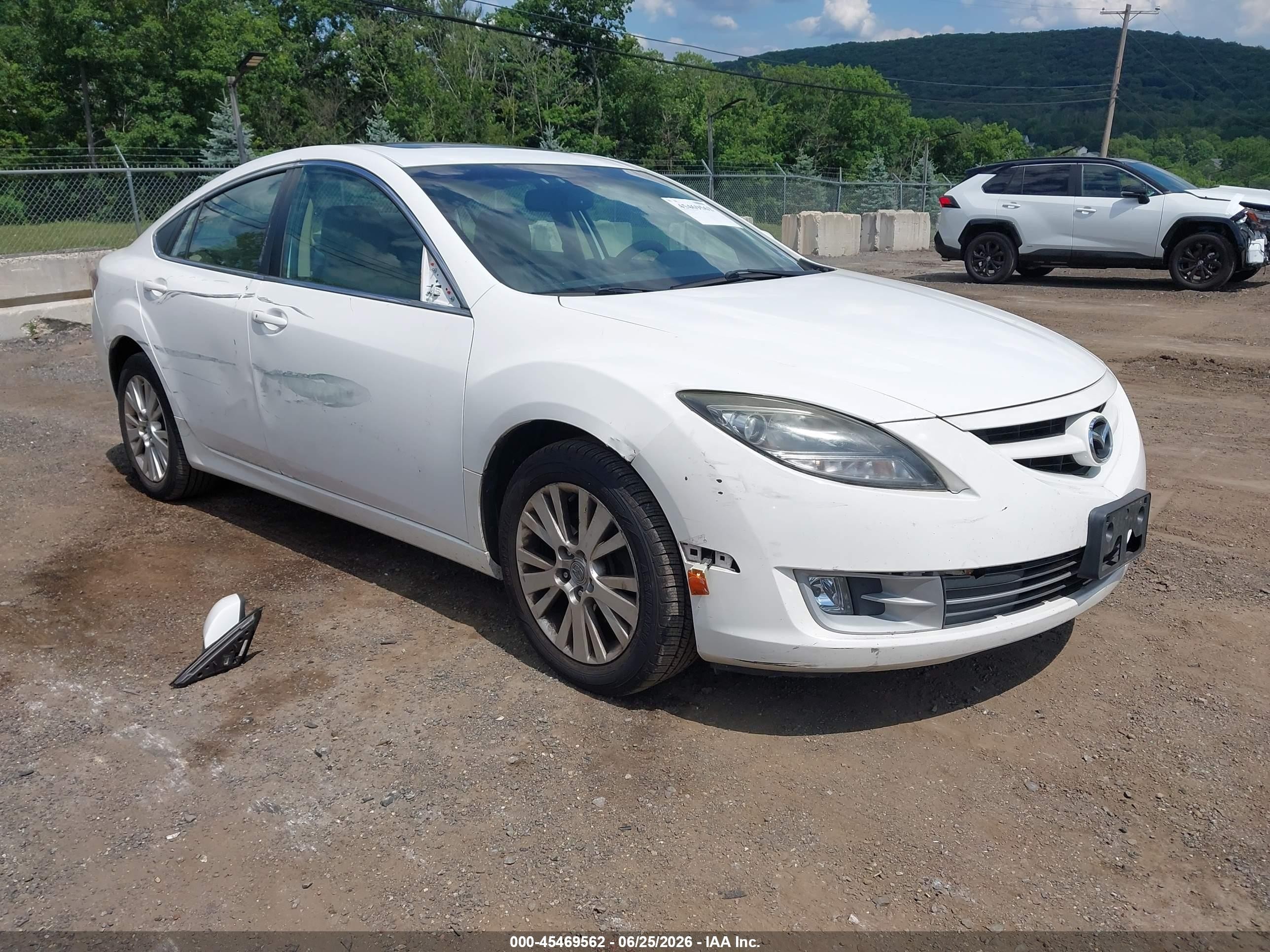 2010 Mazda Mazda6 I Grand Touring White vin: 1YVHZ8CH1A5M25489