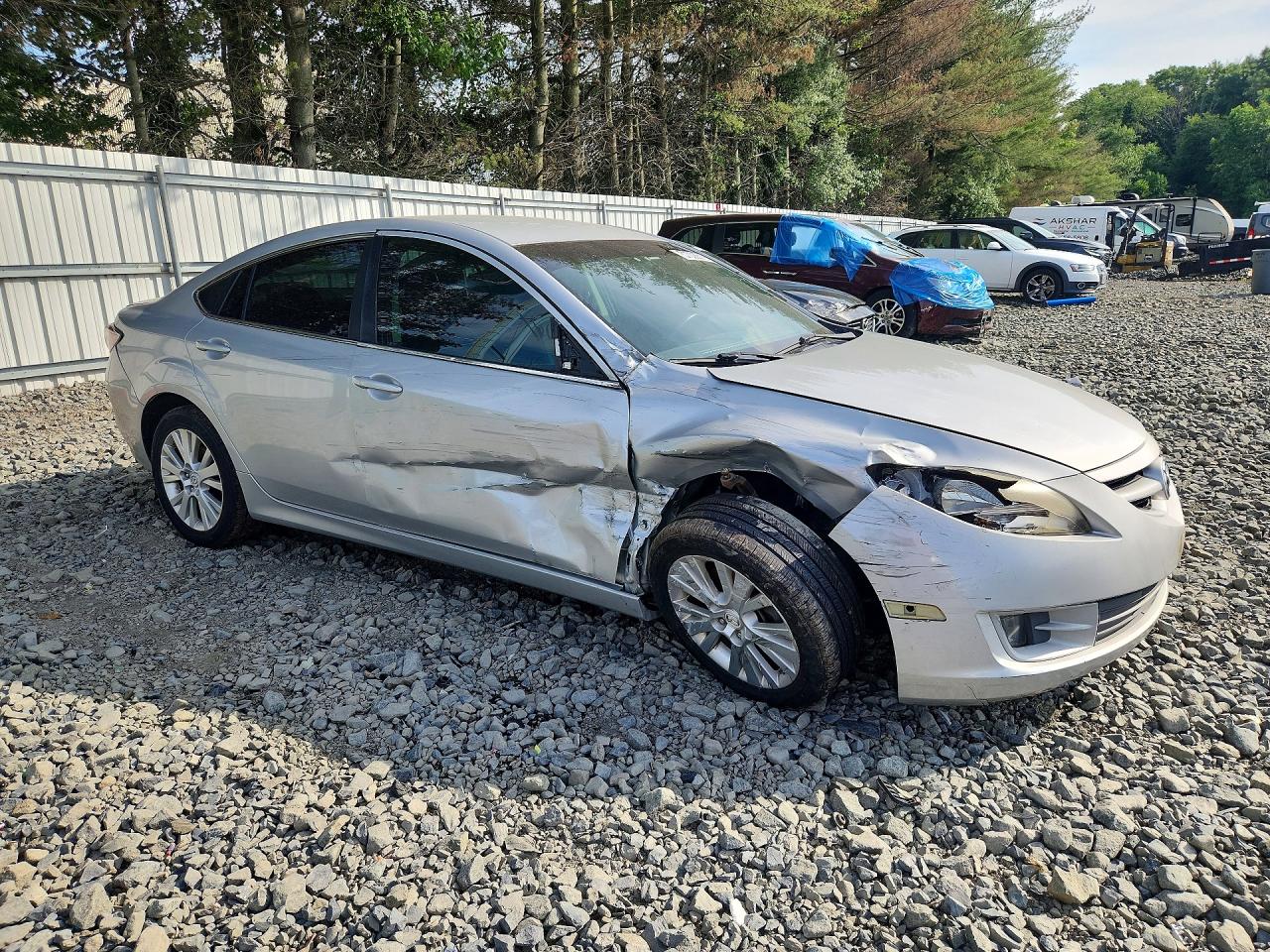 2010 Mazda 6 I Silver vin: 1YVHZ8CH1A5M37318