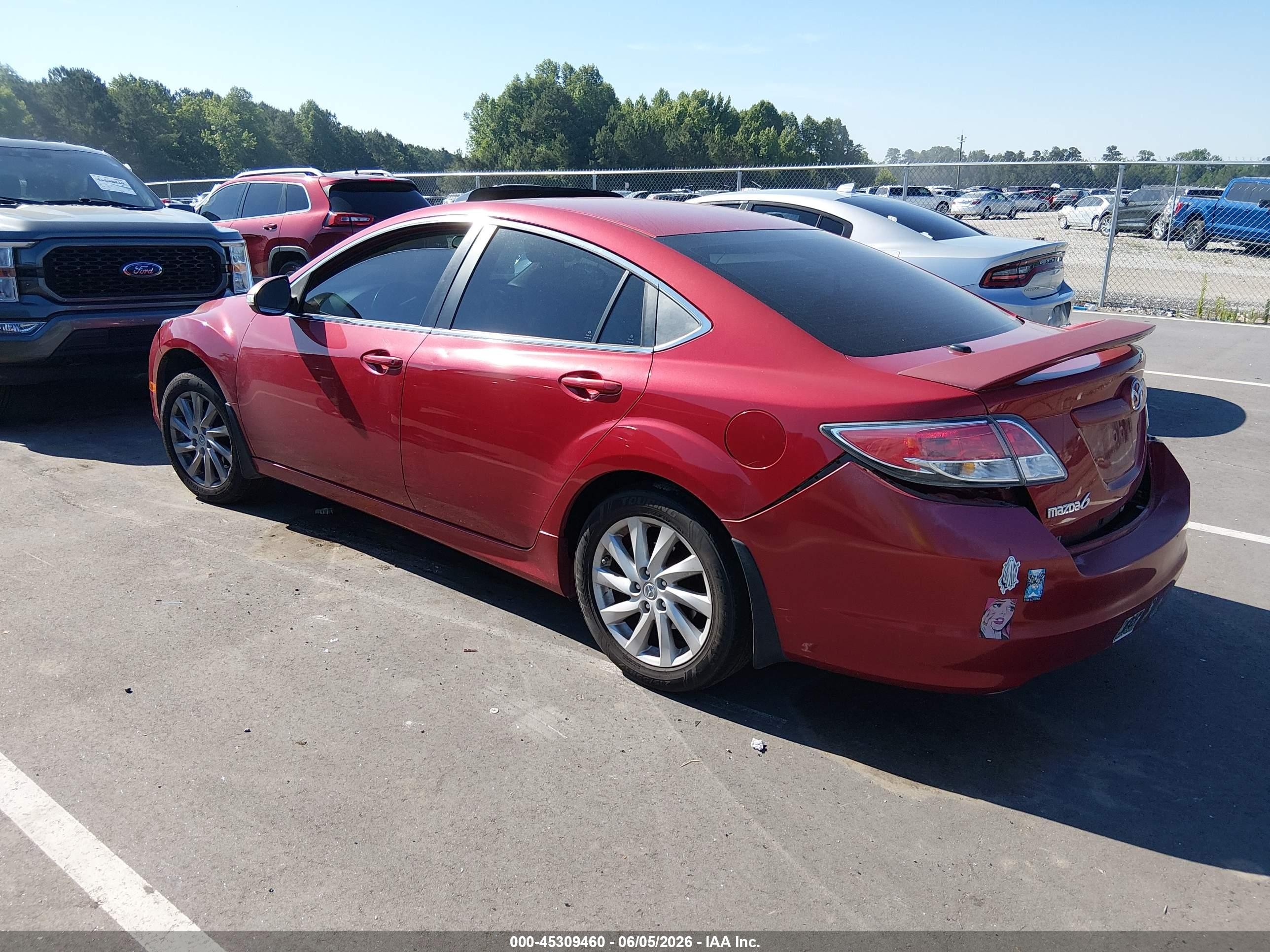 2011 Mazda Mazda6 I Touring Plus Red vin: 1YVHZ8CH1B5M07494