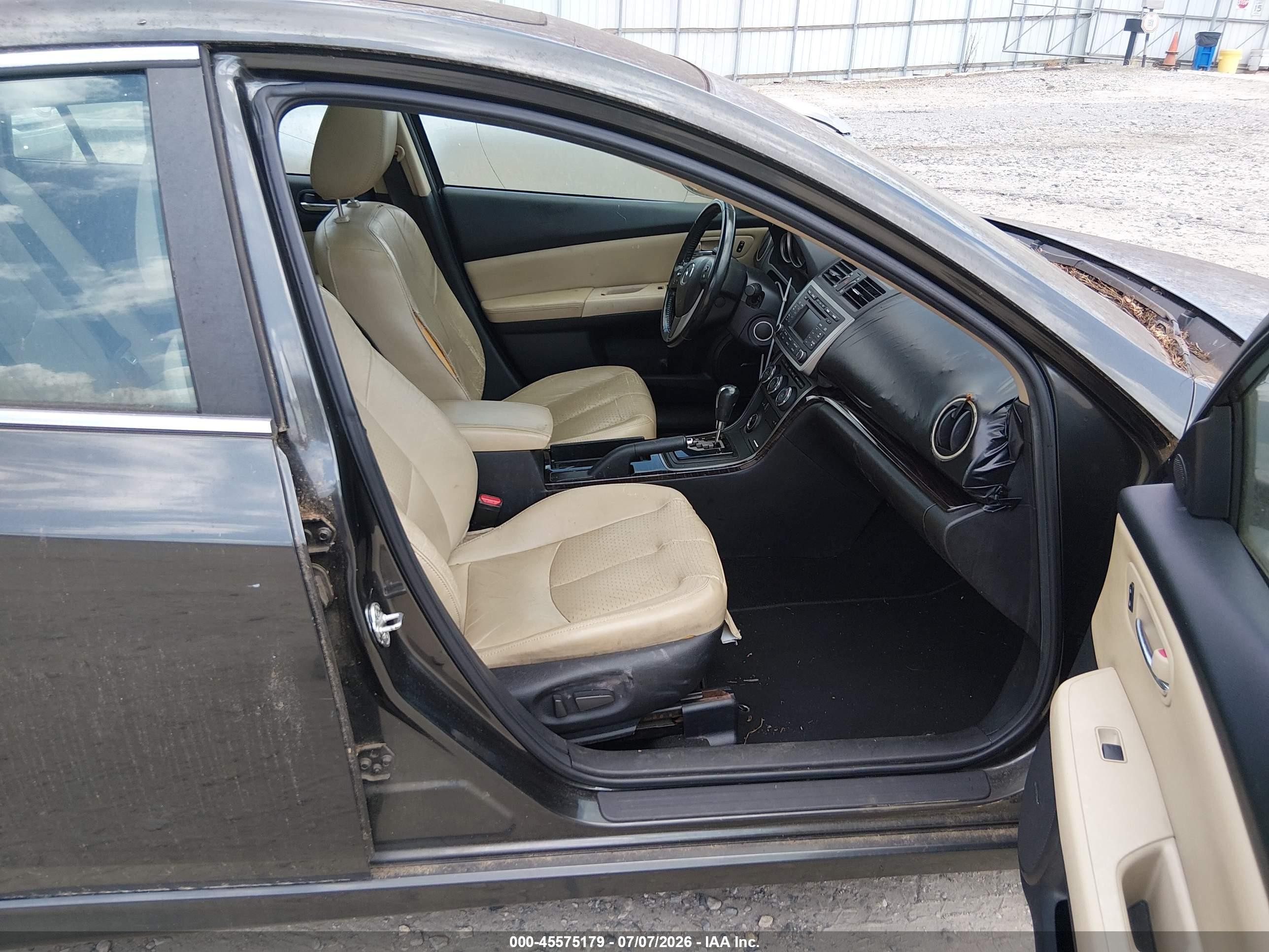 2012 Mazda Mazda6 I Grand Touring Gray vin: 1YVHZ8CH1C5M26953