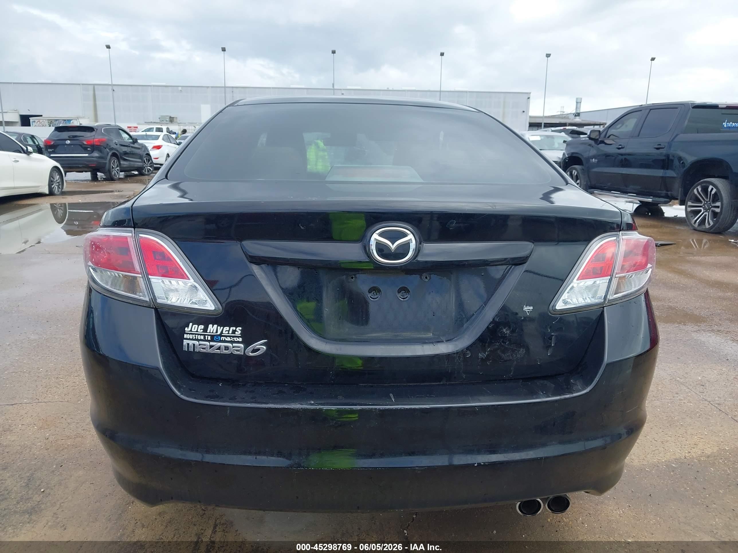 2010 Mazda Mazda6 I Grand Touring Black vin: 1YVHZ8CH2A5M38316