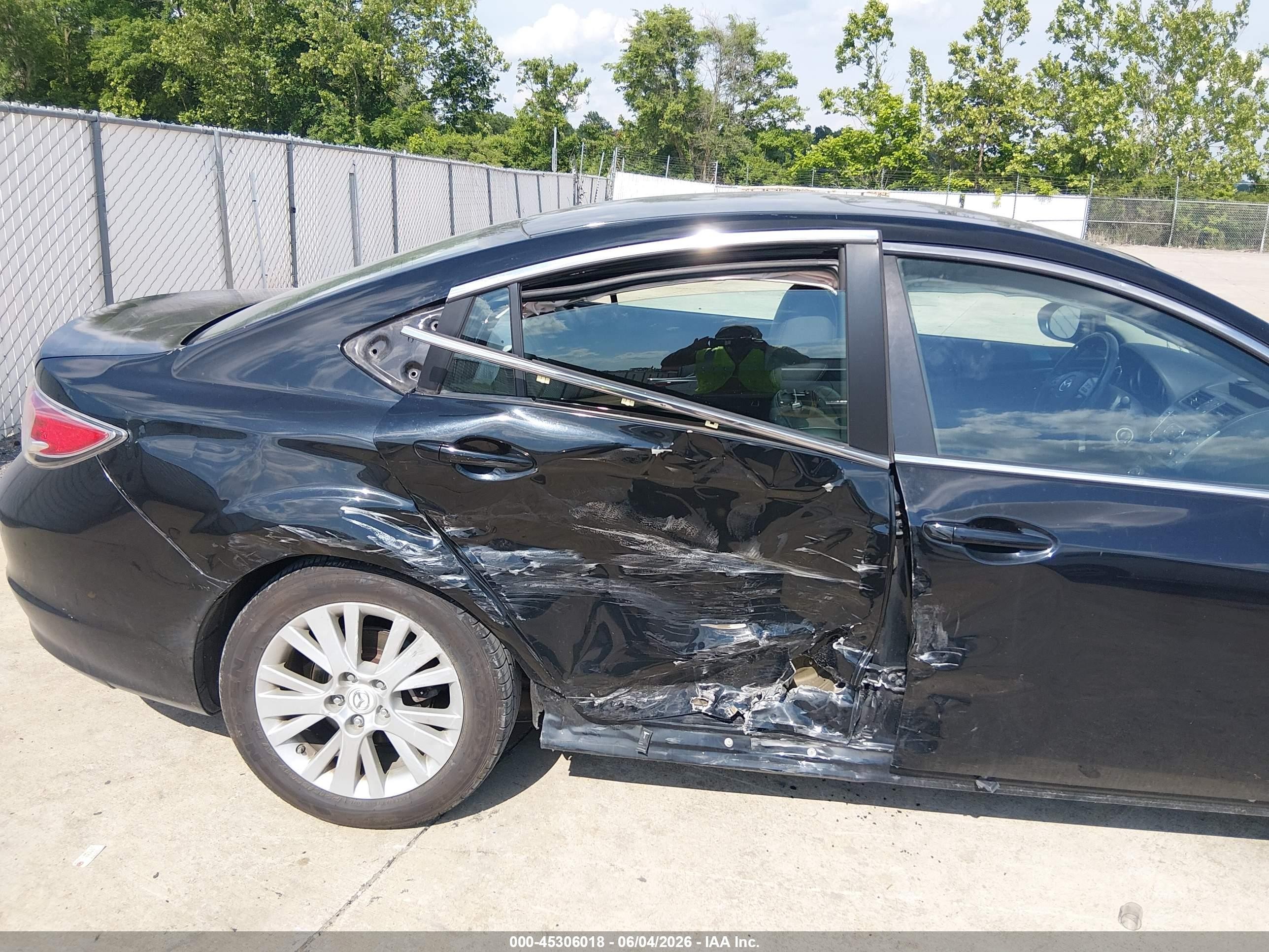 2010 Mazda Mazda6 I Grand Touring Black vin: 1YVHZ8CH2A5M48098