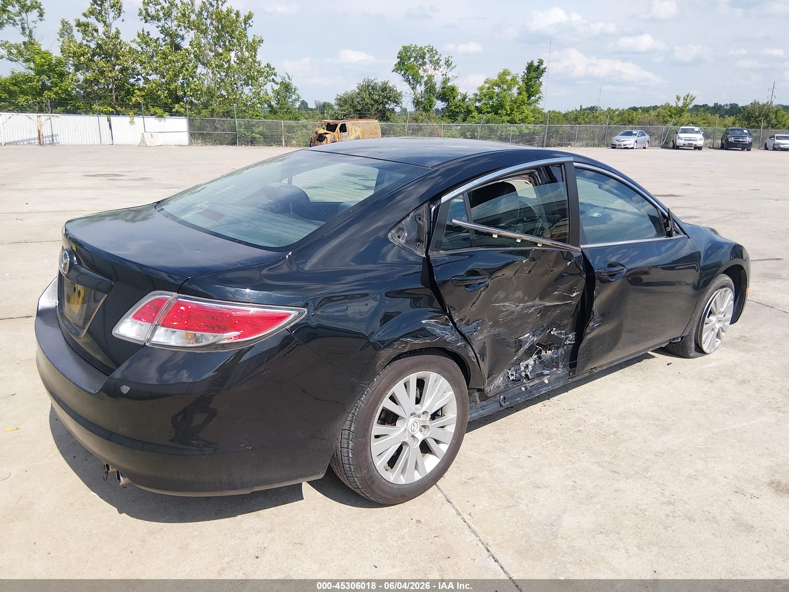 2010 Mazda Mazda6 I Grand Touring Black vin: 1YVHZ8CH2A5M48098