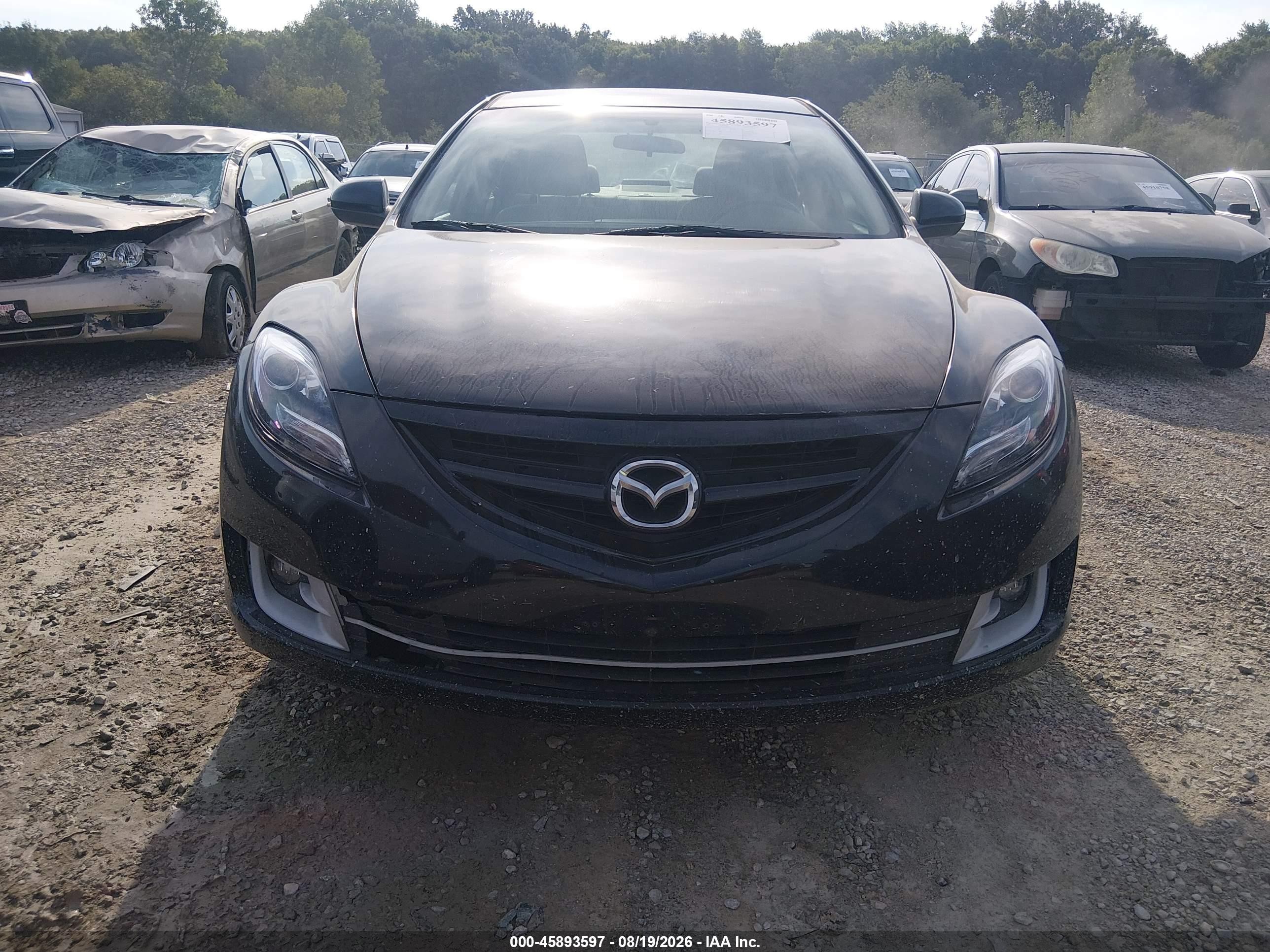 2011 Mazda Mazda6 I Touring Black vin: 1YVHZ8CH2B5M03700