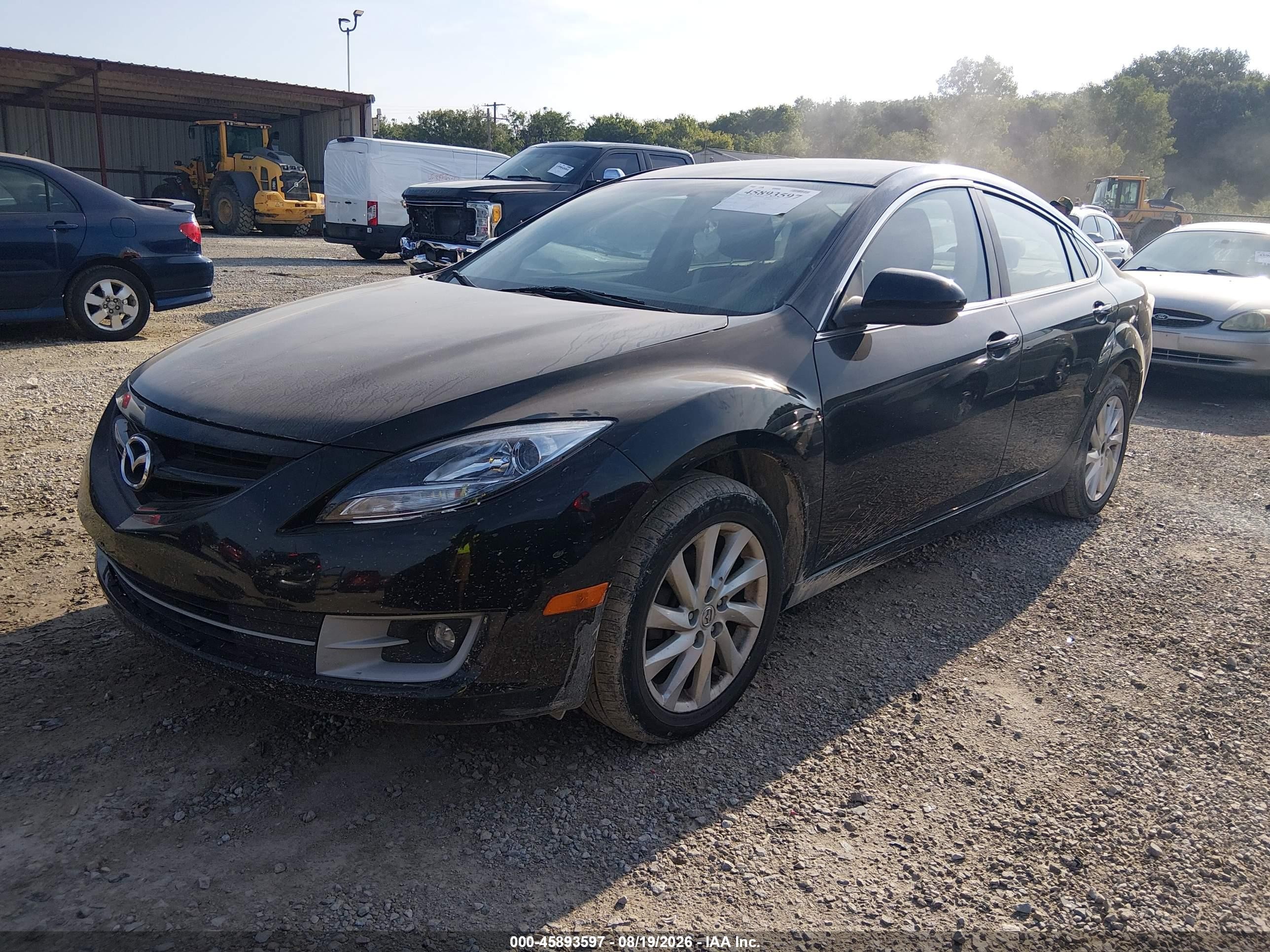 2011 Mazda Mazda6 I Touring Black vin: 1YVHZ8CH2B5M03700