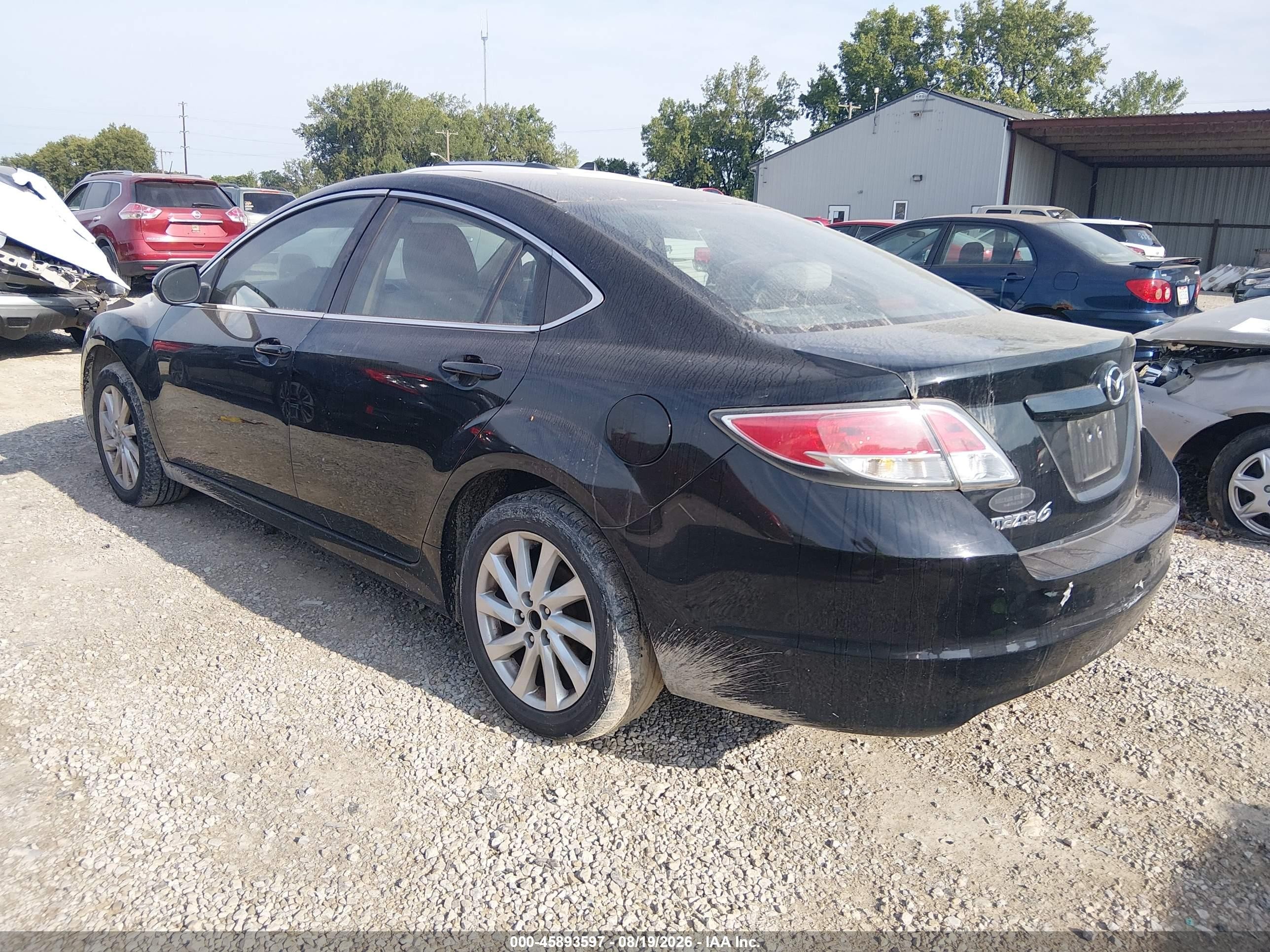 2011 Mazda Mazda6 I Touring Black vin: 1YVHZ8CH2B5M03700