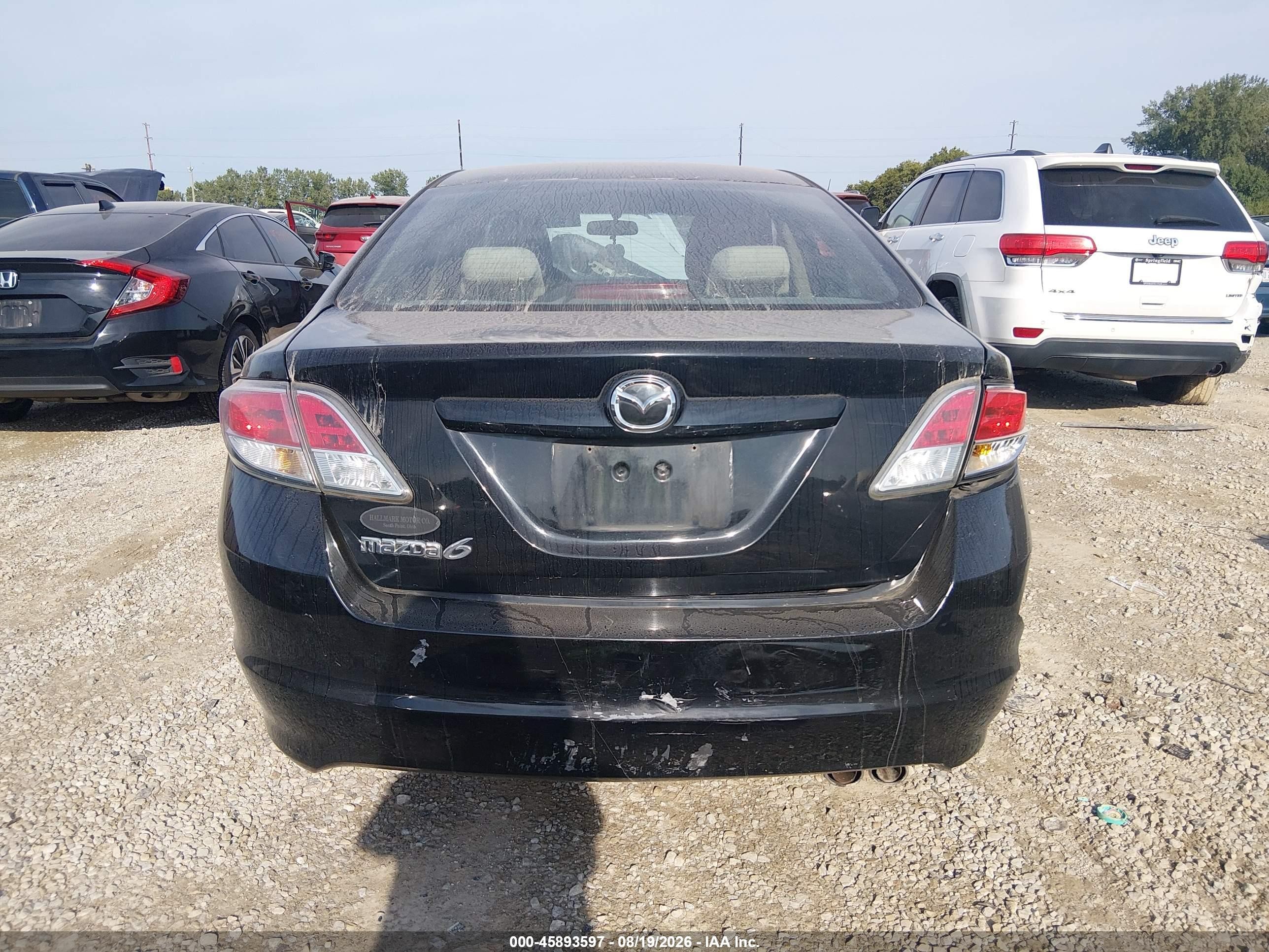 2011 Mazda Mazda6 I Touring Black vin: 1YVHZ8CH2B5M03700