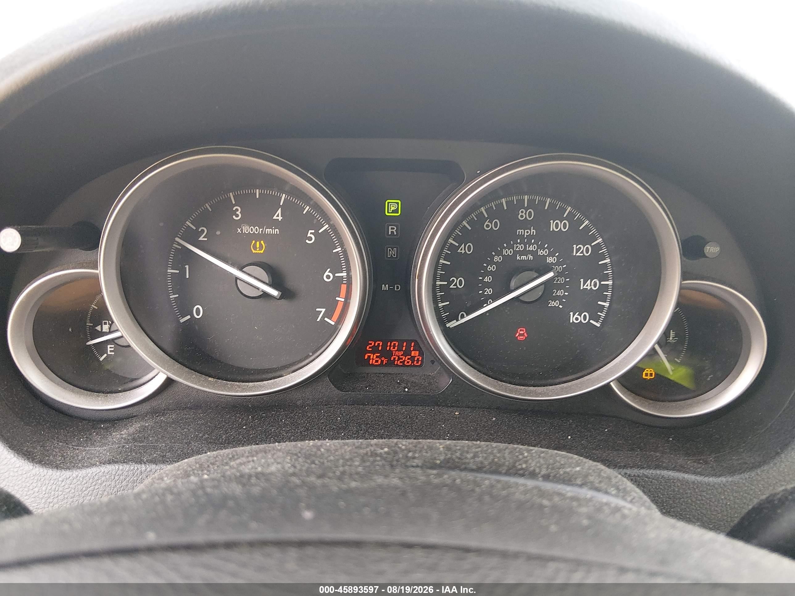 2011 Mazda Mazda6 I Touring Black vin: 1YVHZ8CH2B5M03700