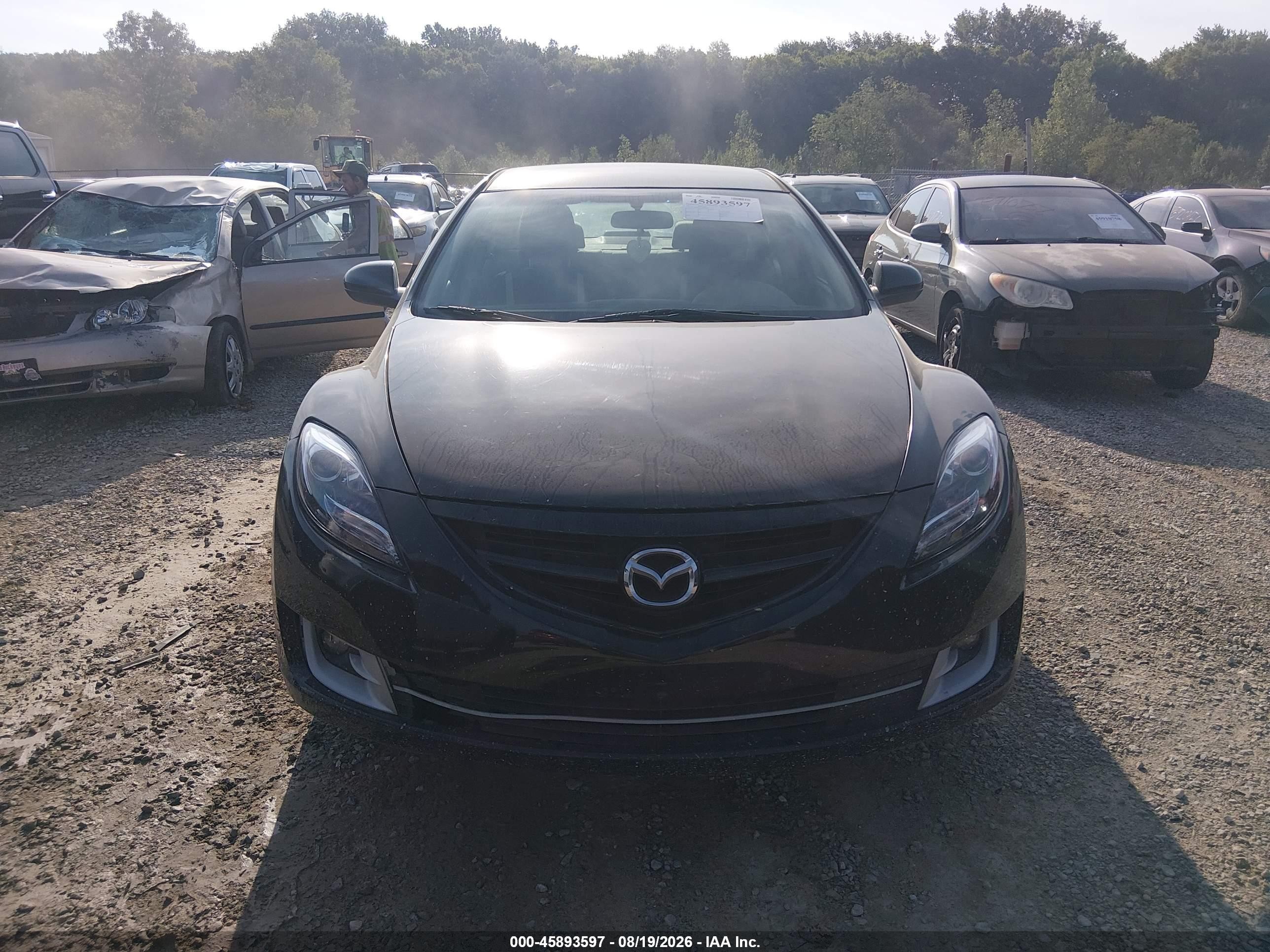 2011 Mazda Mazda6 I Touring Black vin: 1YVHZ8CH2B5M03700