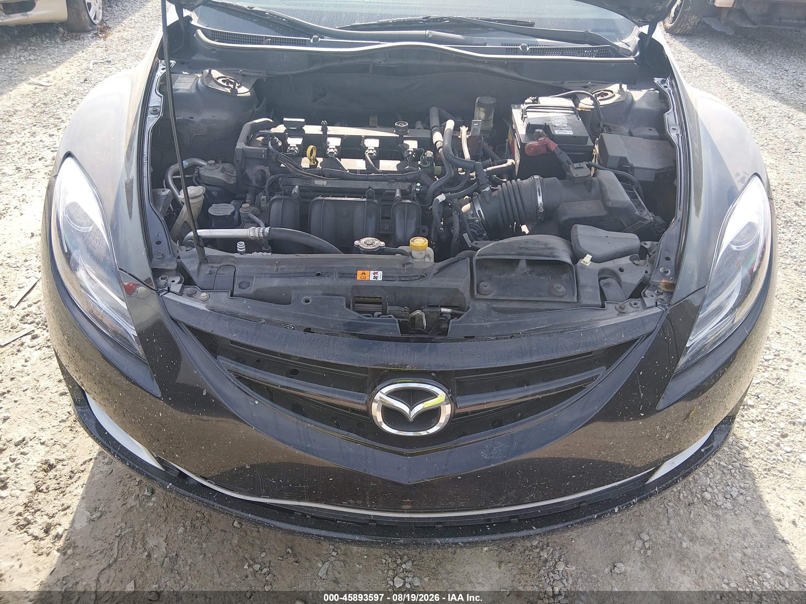 2011 Mazda Mazda6 I Touring Black vin: 1YVHZ8CH2B5M03700