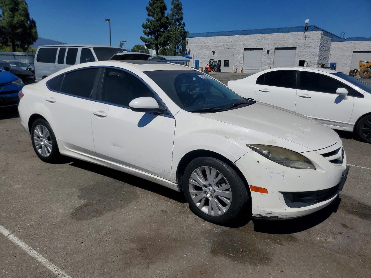 2010 Mazda 6 I White vin: 1YVHZ8CH3A5M33366