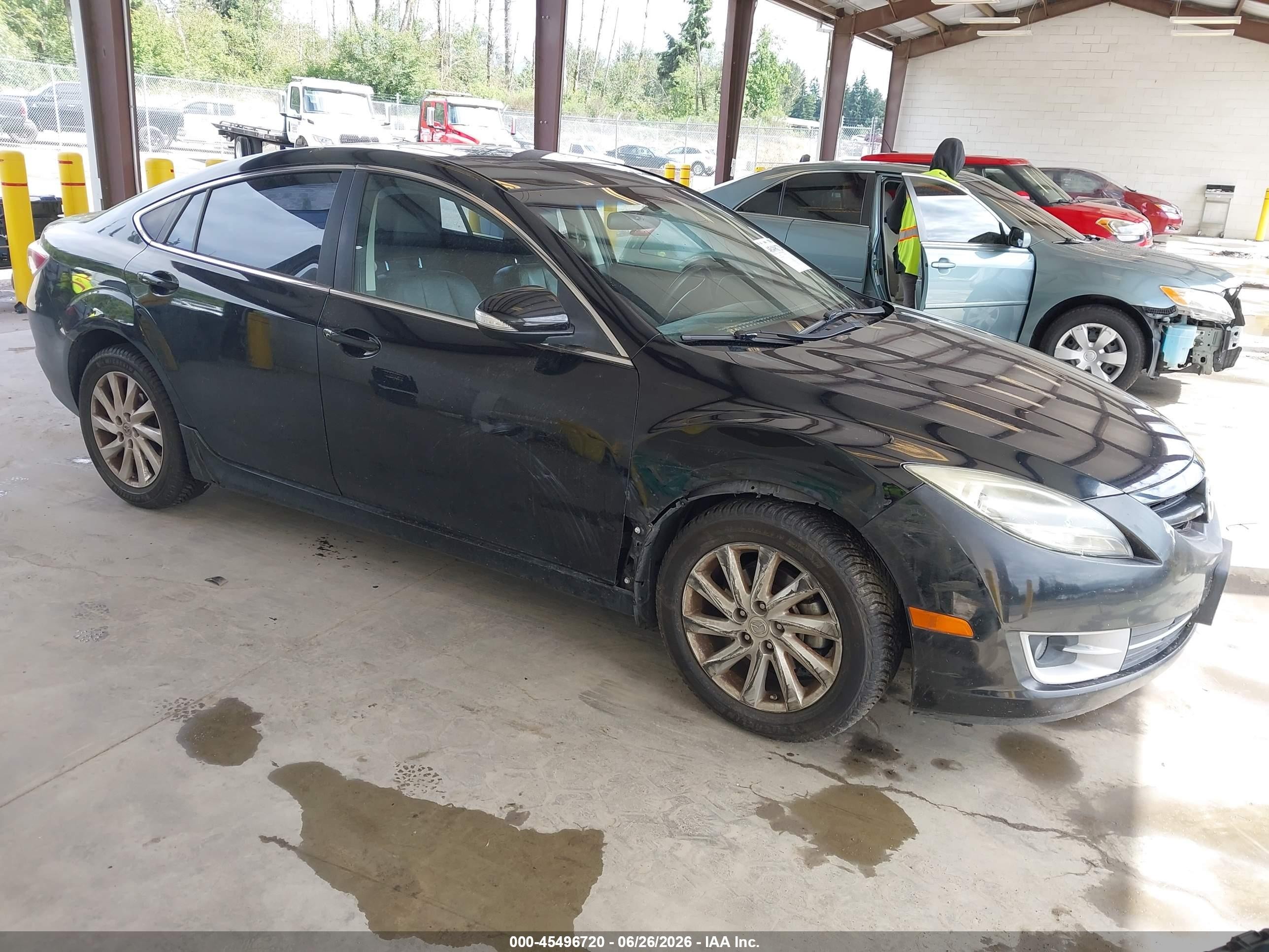 2012 Mazda Mazda6 I Grand Touring Black vin: 1YVHZ8CH3C5M06381