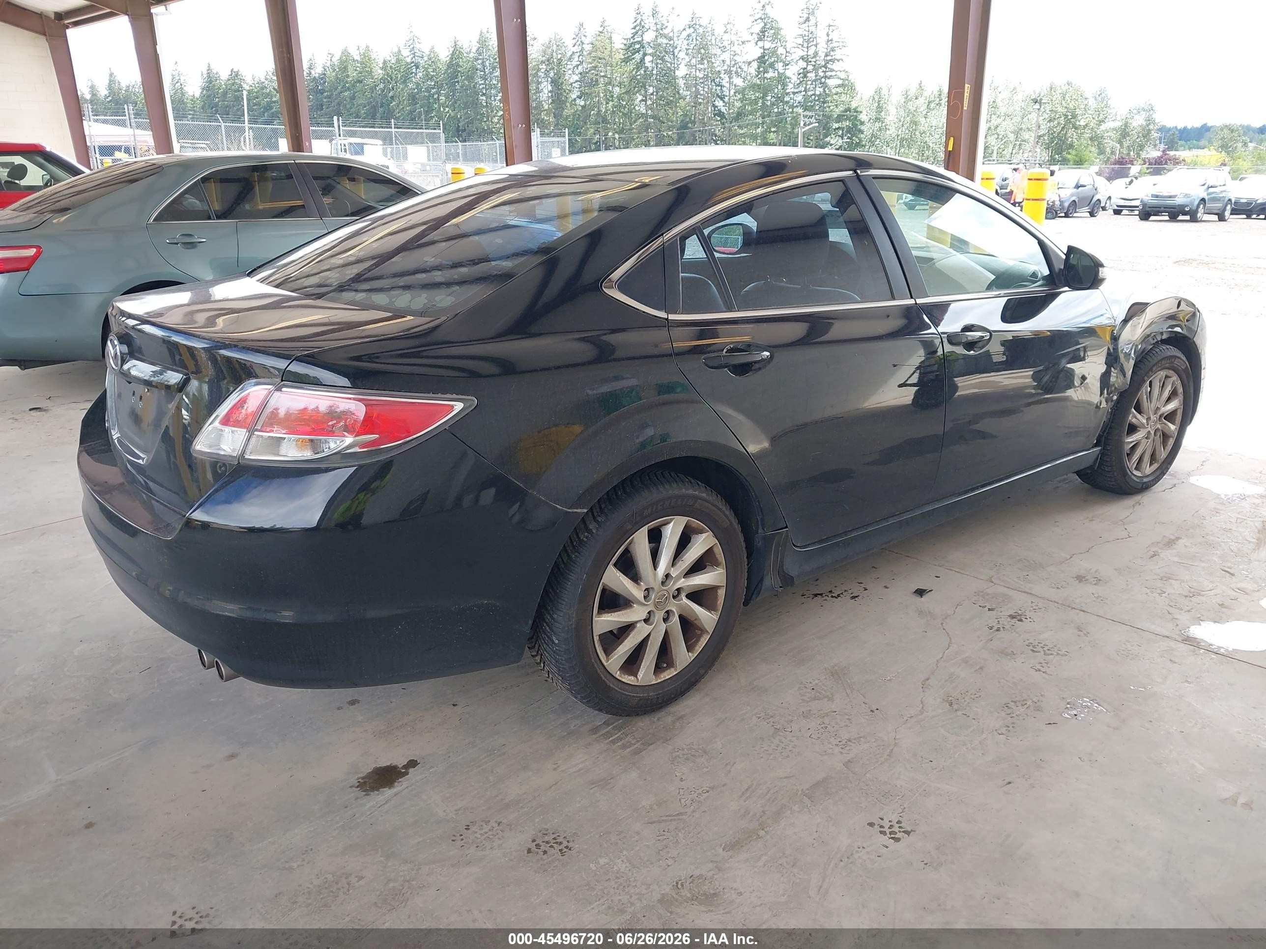 2012 Mazda Mazda6 I Grand Touring Black vin: 1YVHZ8CH3C5M06381