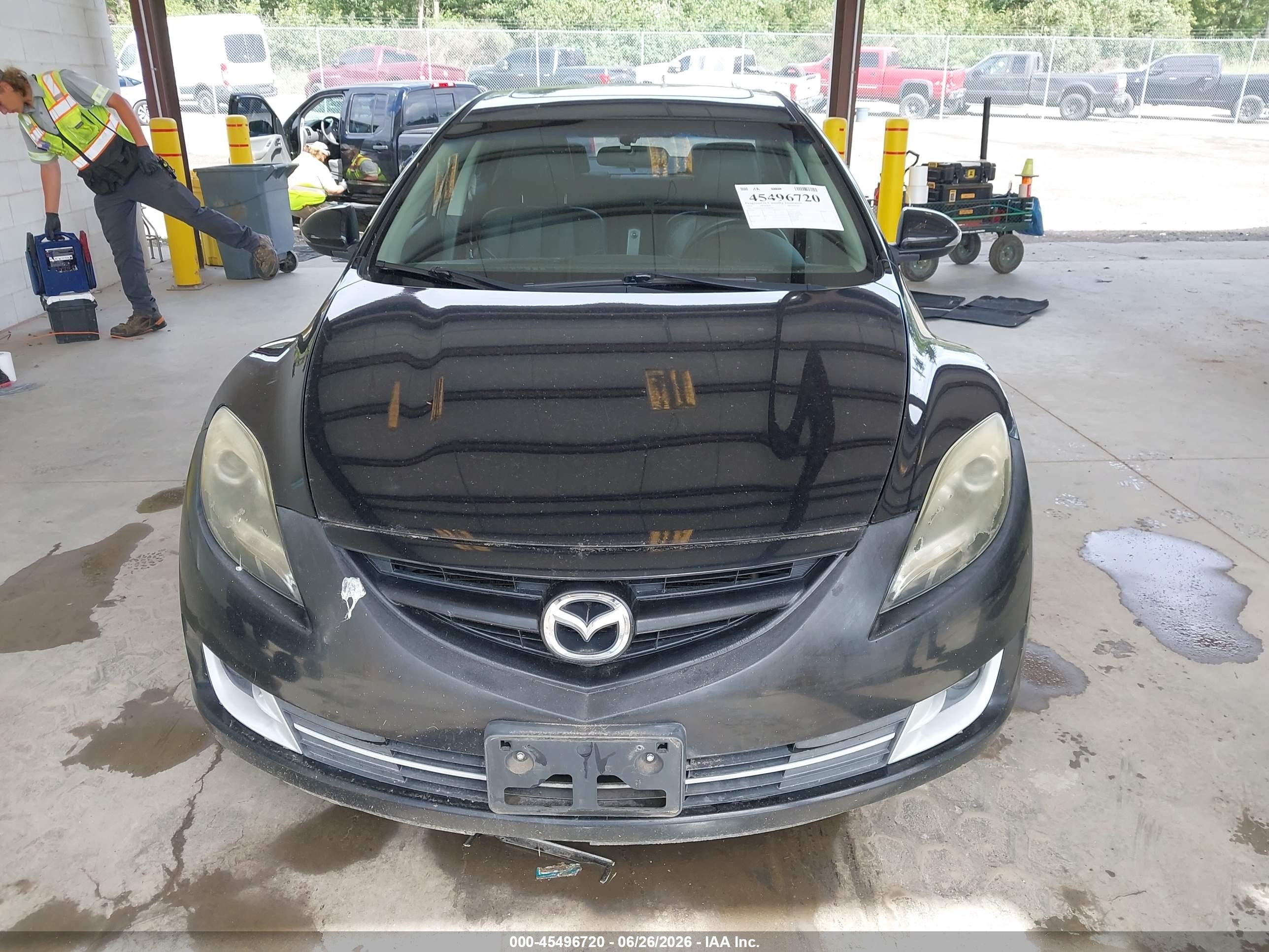 2012 Mazda Mazda6 I Grand Touring Black vin: 1YVHZ8CH3C5M06381