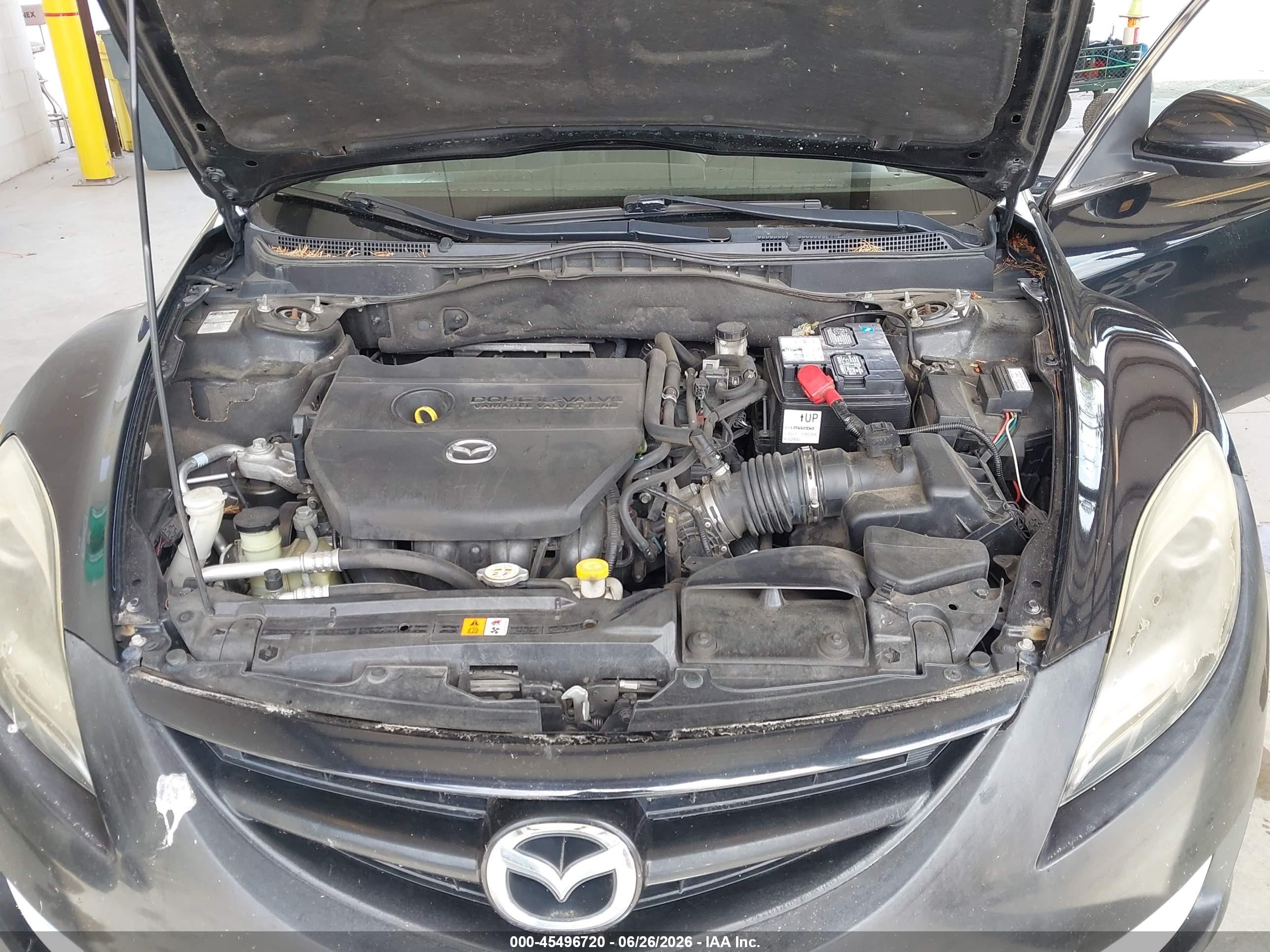 2012 Mazda Mazda6 I Grand Touring Black vin: 1YVHZ8CH3C5M06381