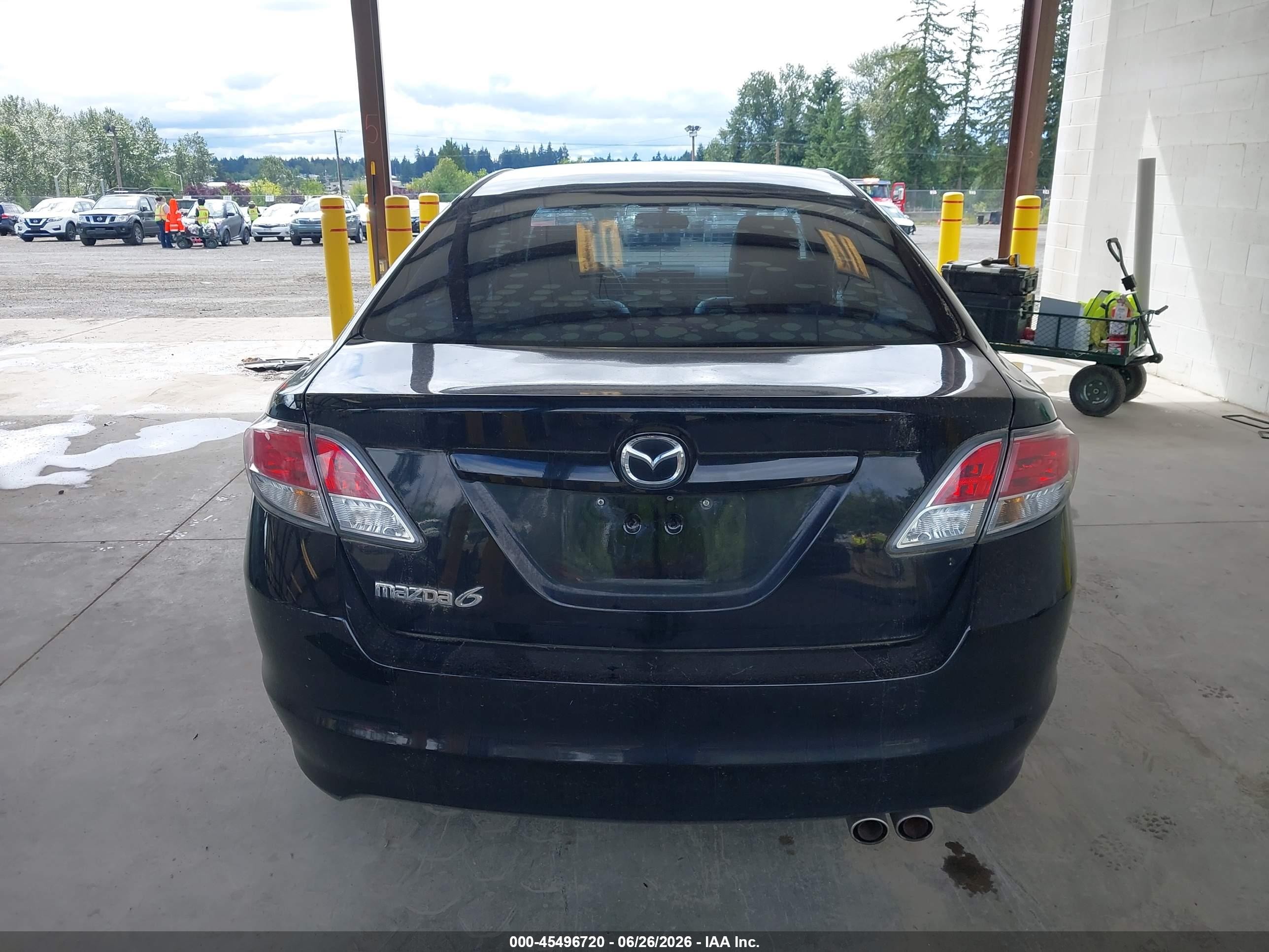 2012 Mazda Mazda6 I Grand Touring Black vin: 1YVHZ8CH3C5M06381