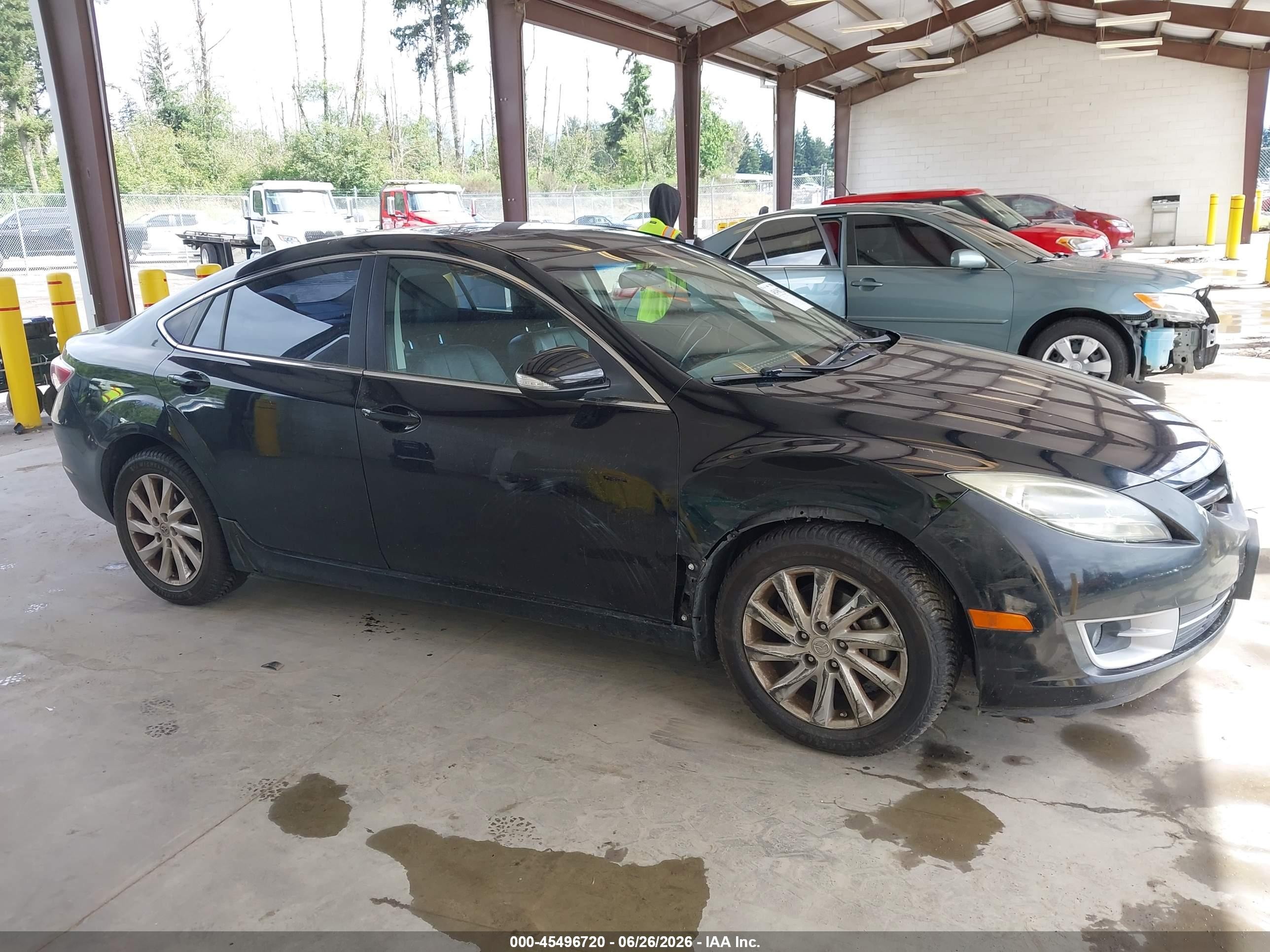 2012 Mazda Mazda6 I Grand Touring Black vin: 1YVHZ8CH3C5M06381