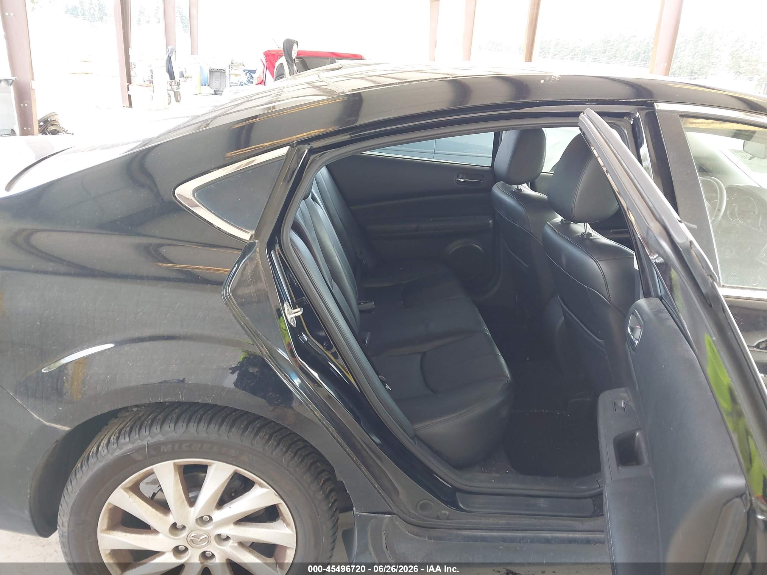 2012 Mazda Mazda6 I Grand Touring Black vin: 1YVHZ8CH3C5M06381