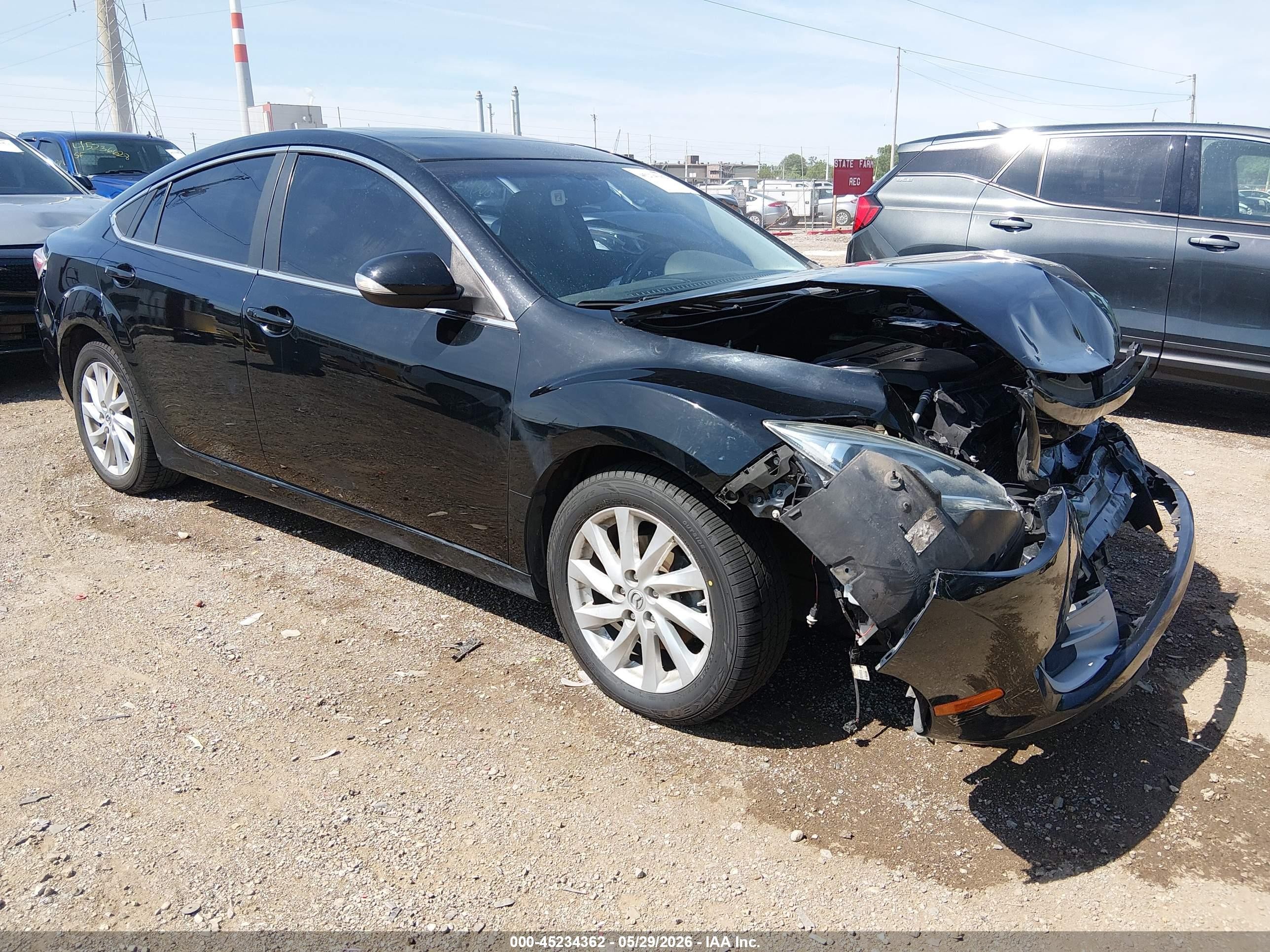 2012 Mazda Mazda6 I Grand Touring Black vin: 1YVHZ8CH3C5M34567