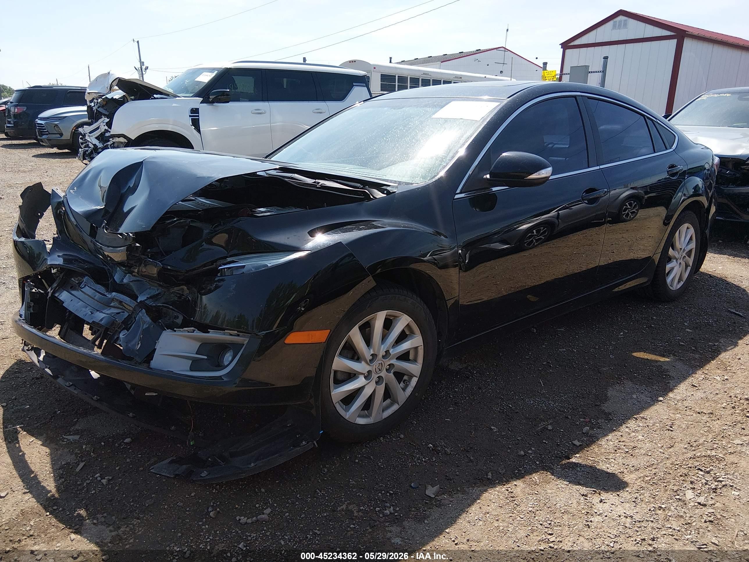 2012 Mazda Mazda6 I Grand Touring Black vin: 1YVHZ8CH3C5M34567