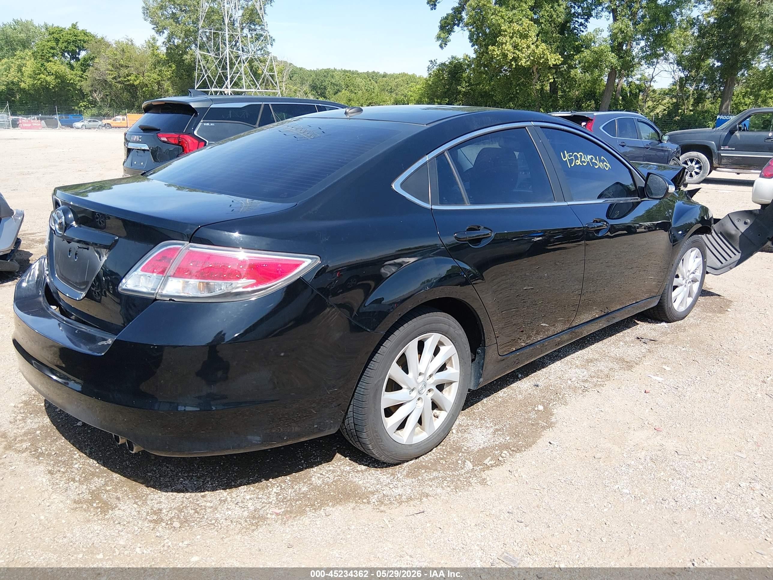 2012 Mazda Mazda6 I Grand Touring Black vin: 1YVHZ8CH3C5M34567