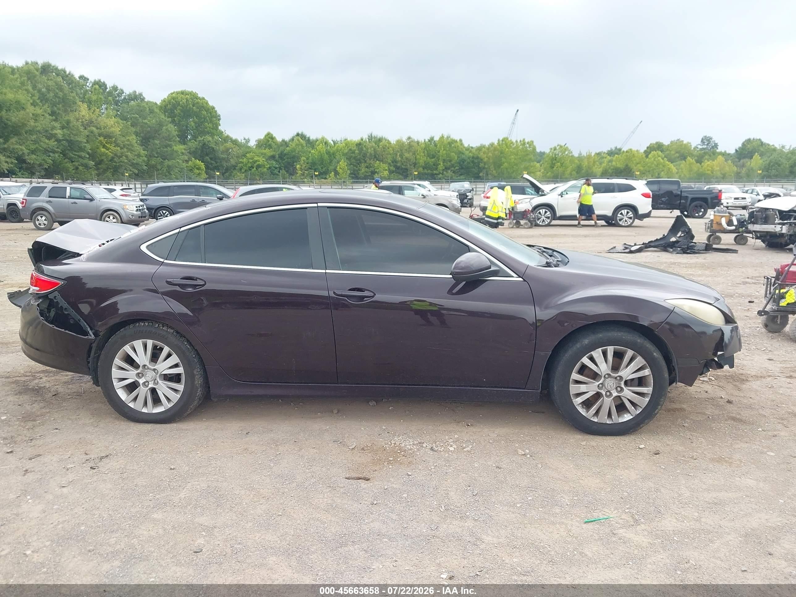 2010 Mazda Mazda6 I Touring Plus Burgundy vin: 1YVHZ8CH4A5M16995