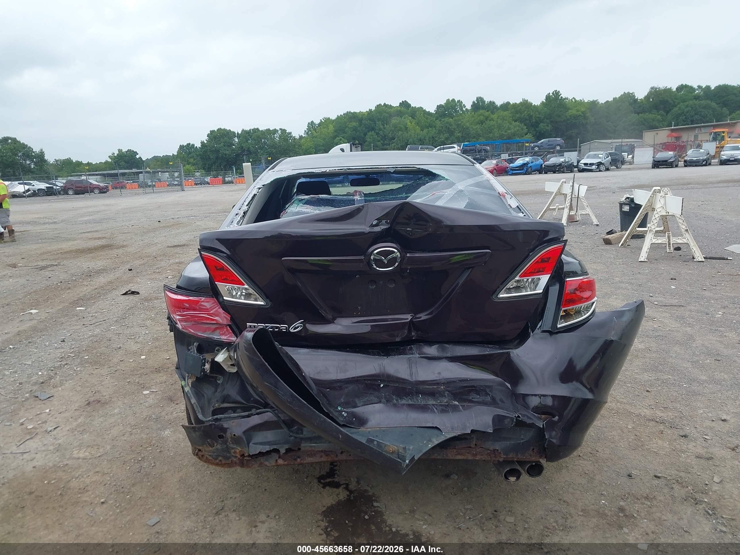 2010 Mazda Mazda6 I Touring Plus Burgundy vin: 1YVHZ8CH4A5M16995