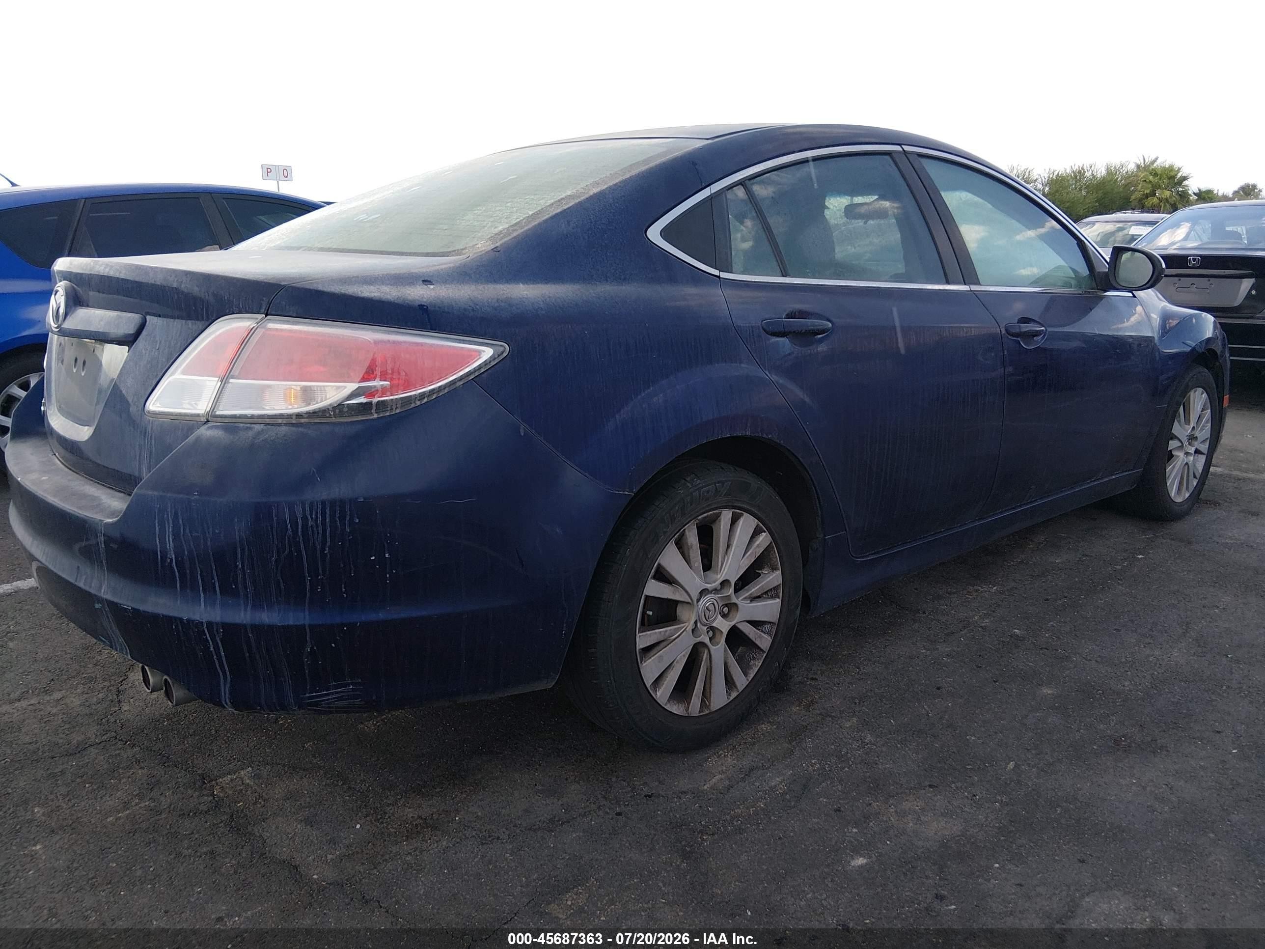 2010 Mazda Mazda6 I Touring Plus Blue vin: 1YVHZ8CH4A5M45333