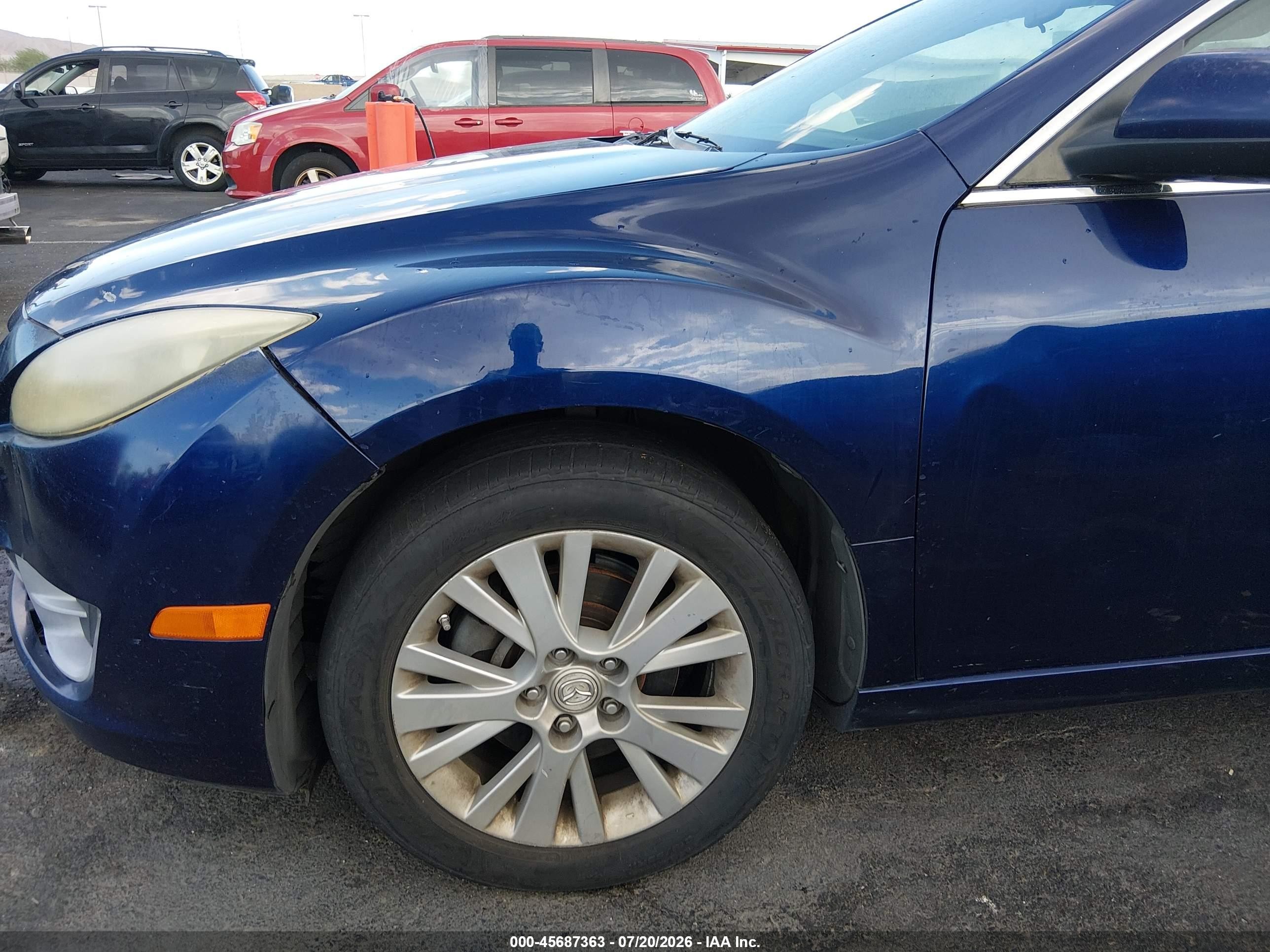 2010 Mazda Mazda6 I Touring Plus Blue vin: 1YVHZ8CH4A5M45333