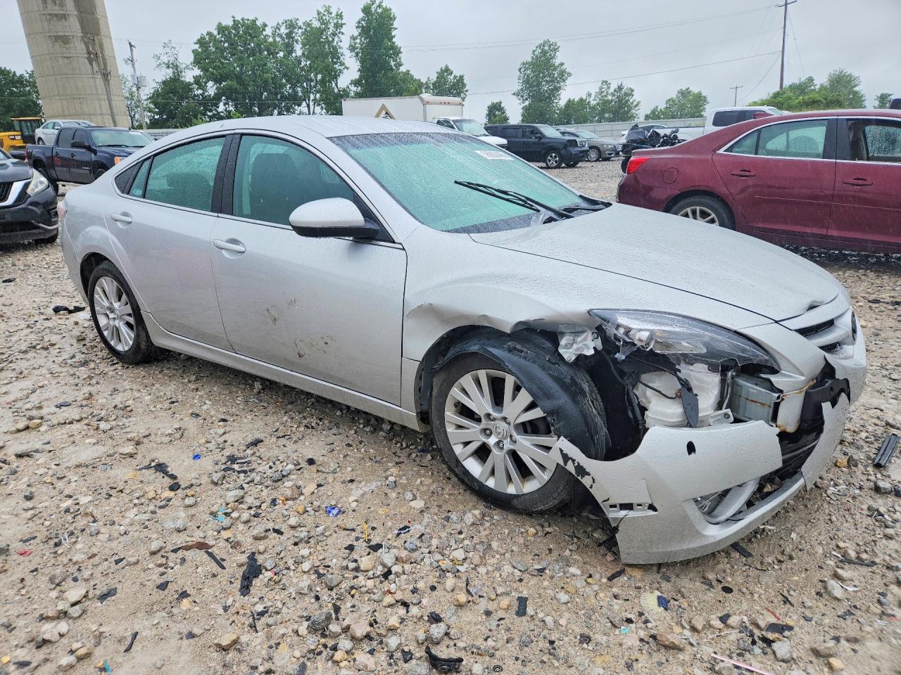 2010 Mazda 6 I Серебряный vin: 1YVHZ8CH4A5M55117