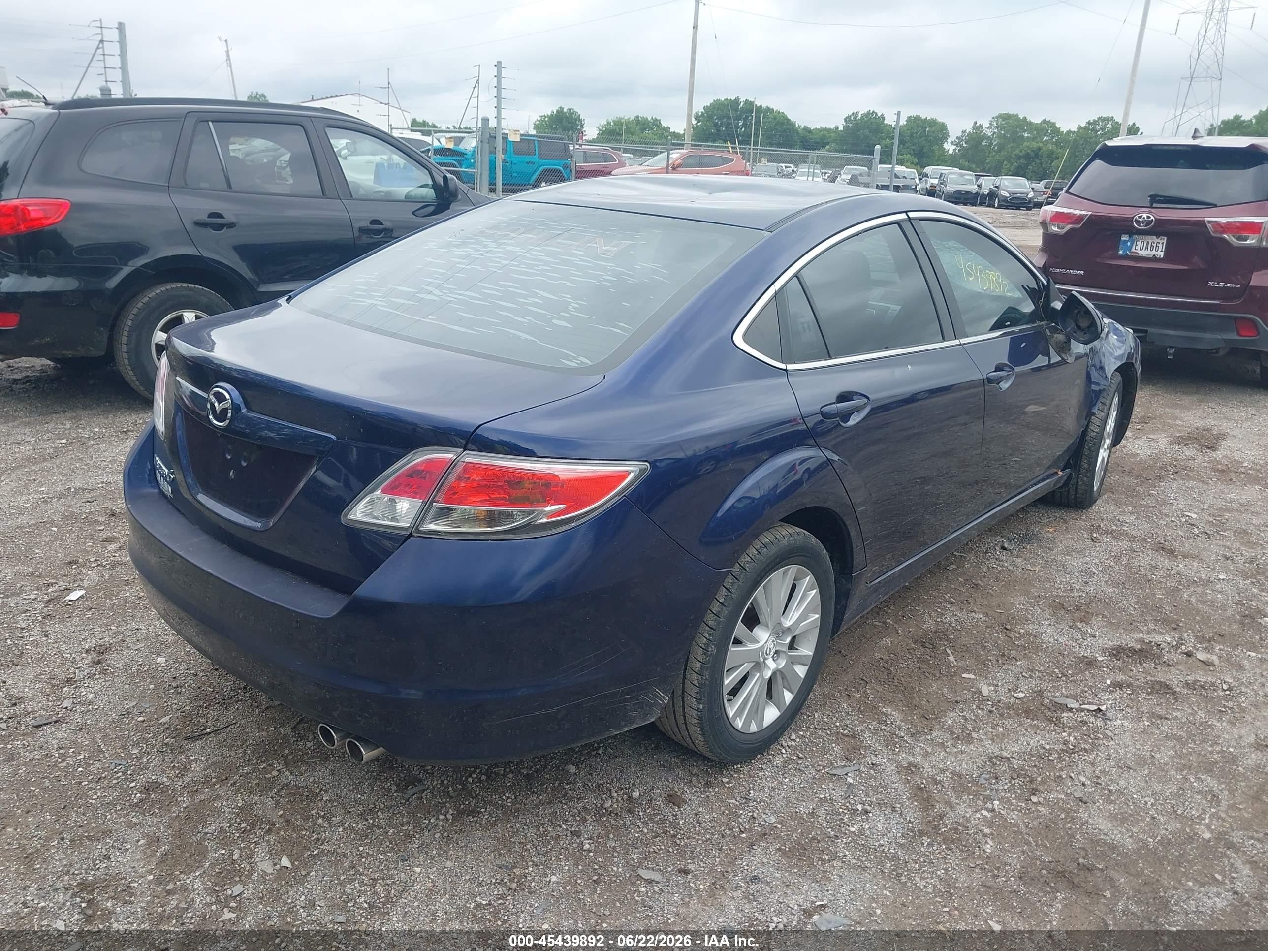 2010 Mazda Mazda6 I Touring Blue vin: 1YVHZ8CH4A5M56686