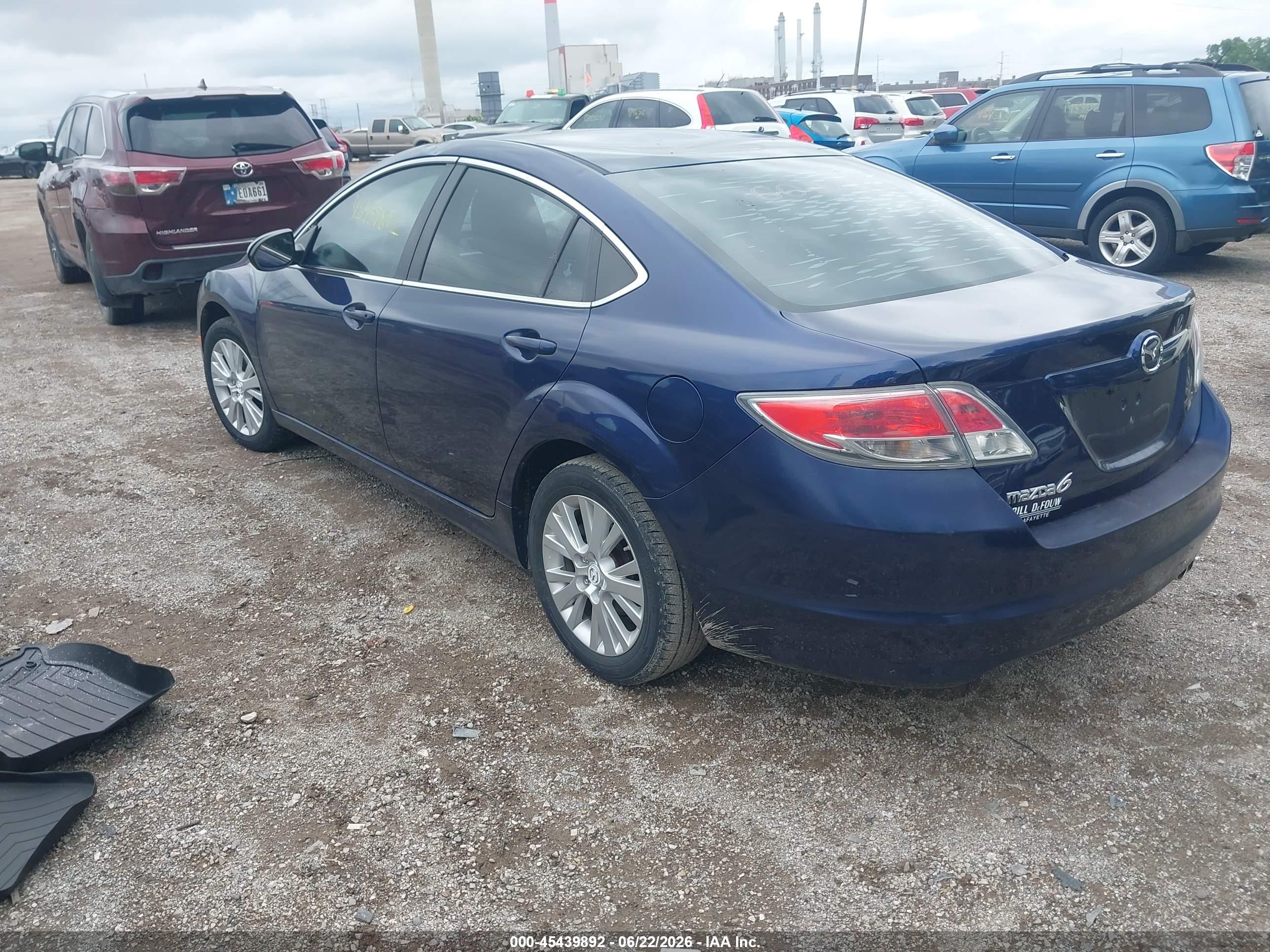 2010 Mazda Mazda6 I Touring Blue vin: 1YVHZ8CH4A5M56686