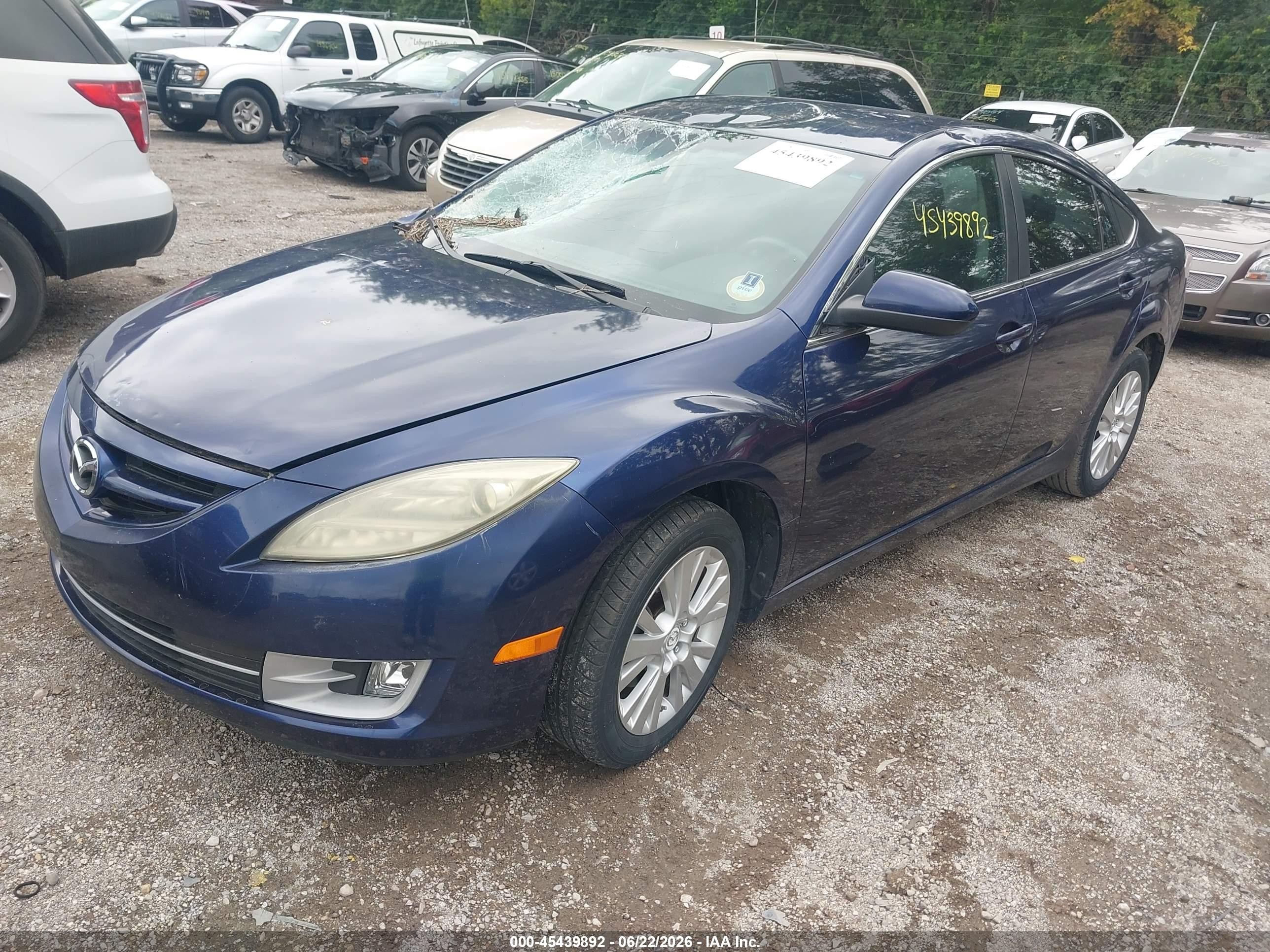 2010 Mazda Mazda6 I Touring Blue vin: 1YVHZ8CH4A5M56686