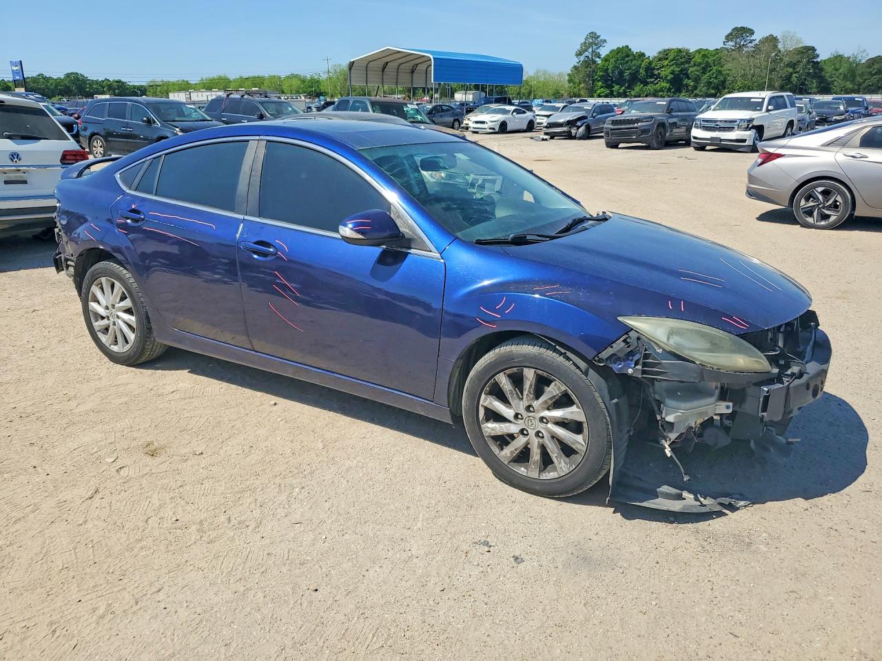 2011 Mazda 6 I Blue vin: 1YVHZ8CH4B5M02449