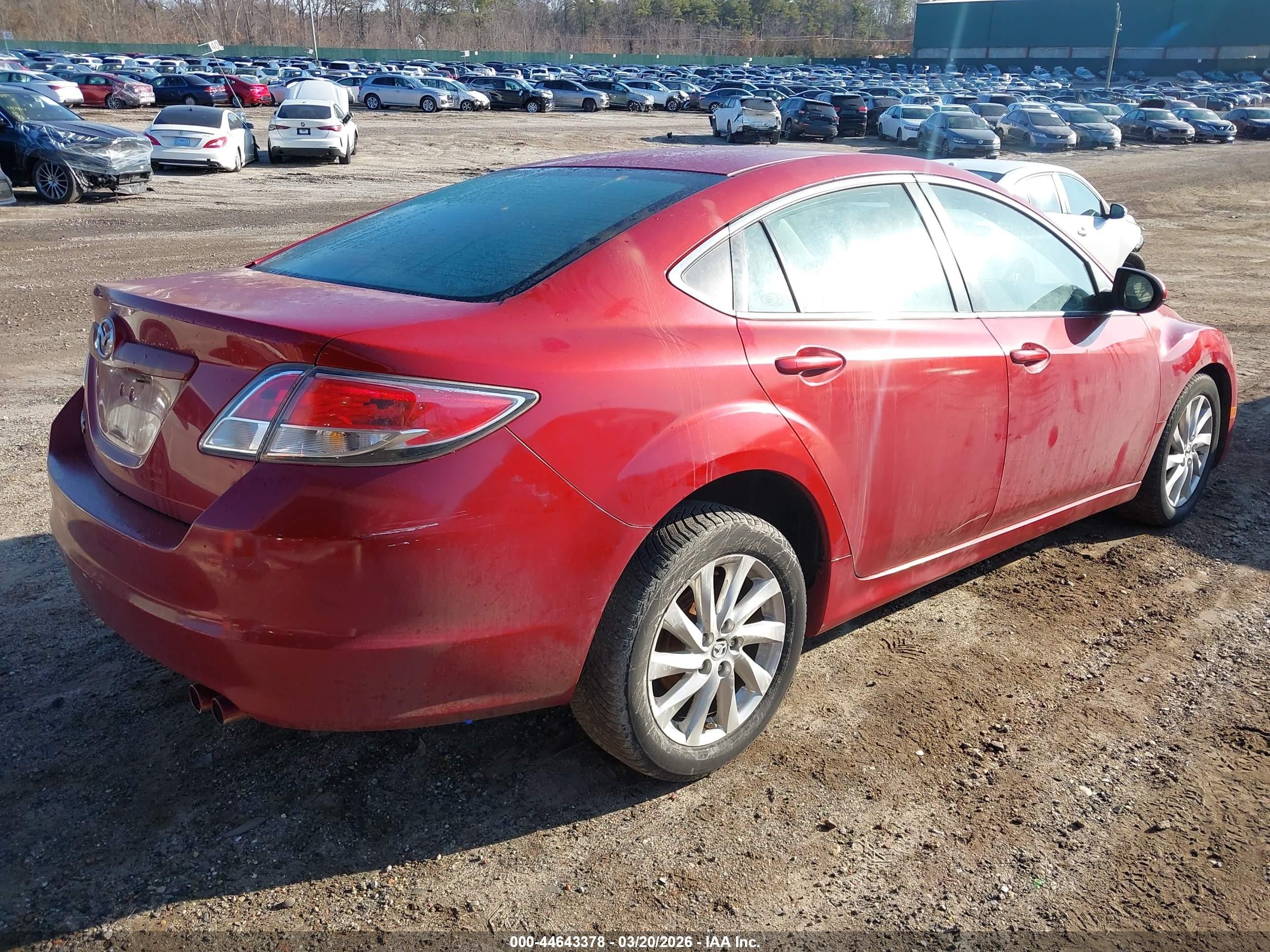 2011 Mazda Mazda6 I Touring Red vin: 1YVHZ8CH4B5M05237