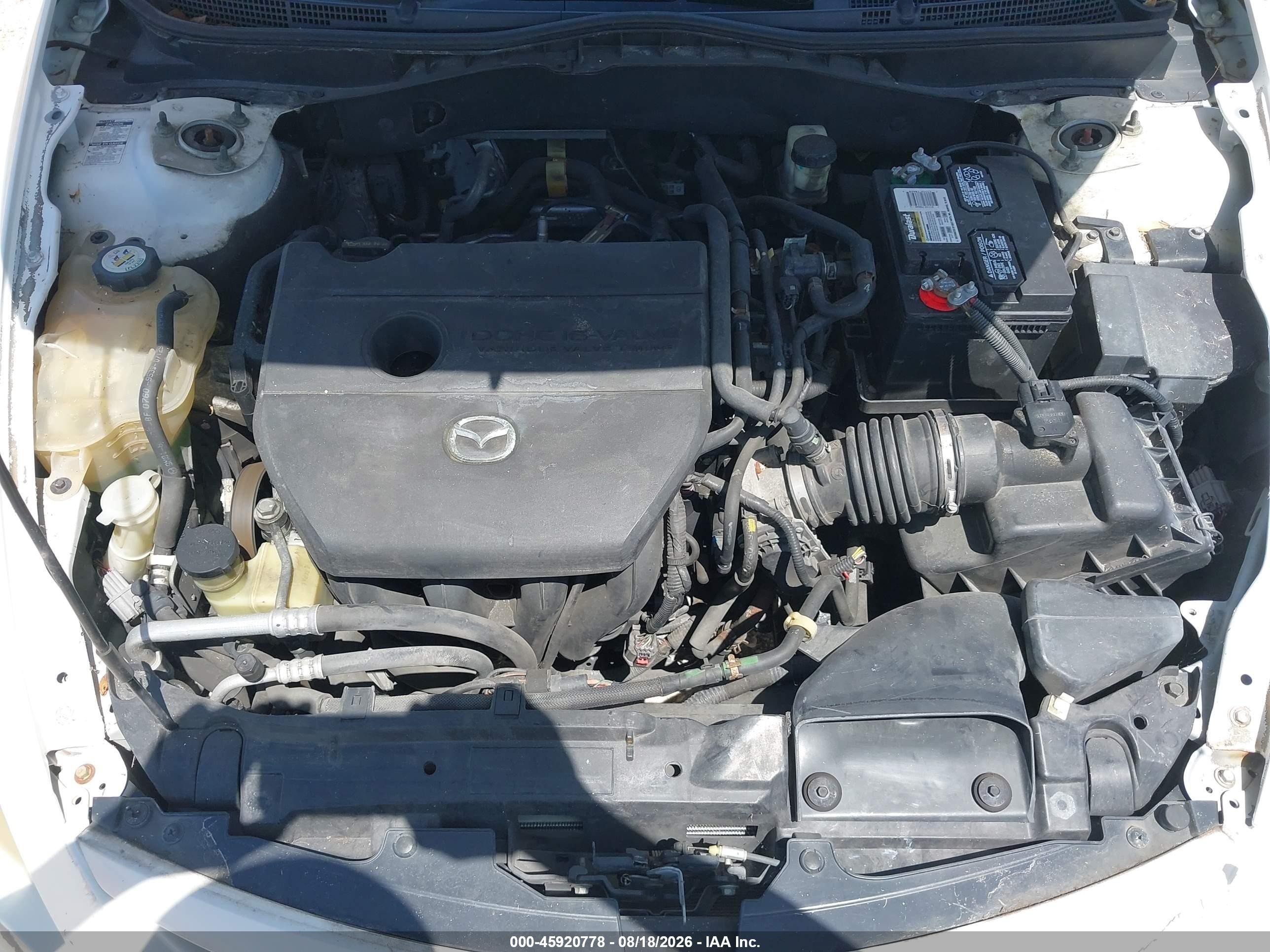 2010 Mazda Mazda6 I Touring White vin: 1YVHZ8CH5A5M41677