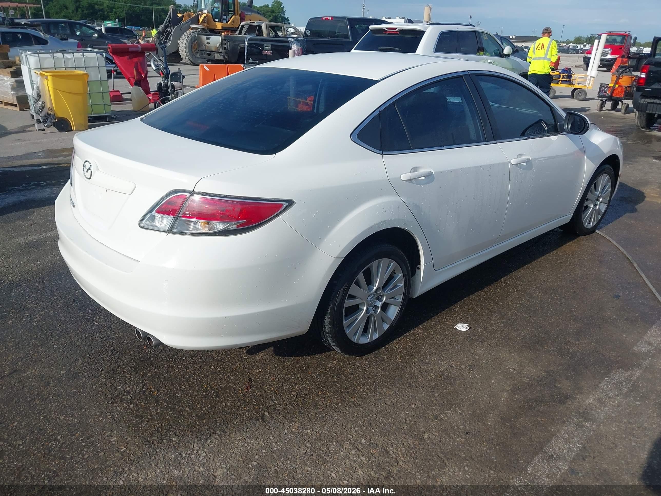 2010 Mazda Mazda6 I Touring Plus White vin: 1YVHZ8CH5A5M56616
